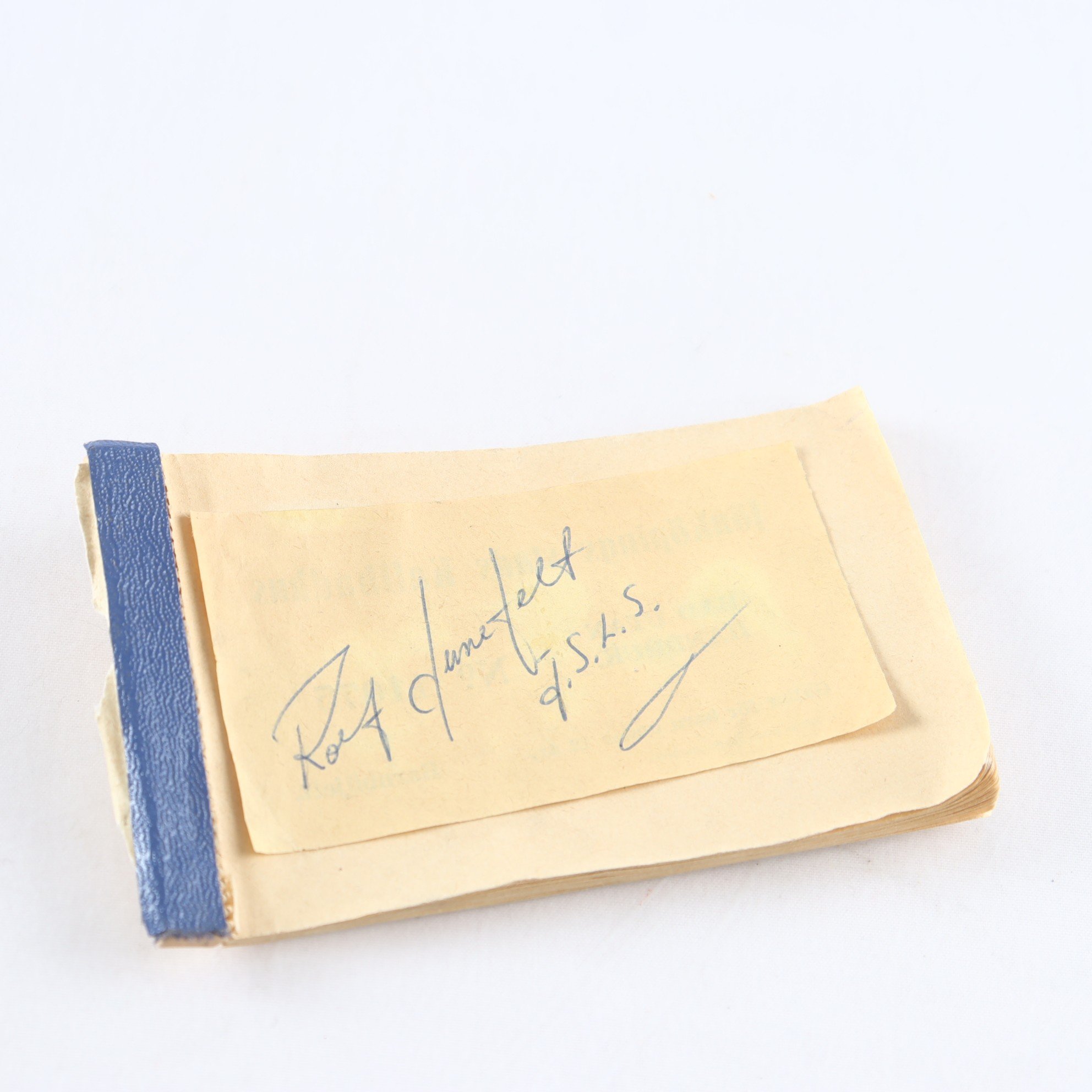 Block med autografer, idrottsmän, ca 1950-tal