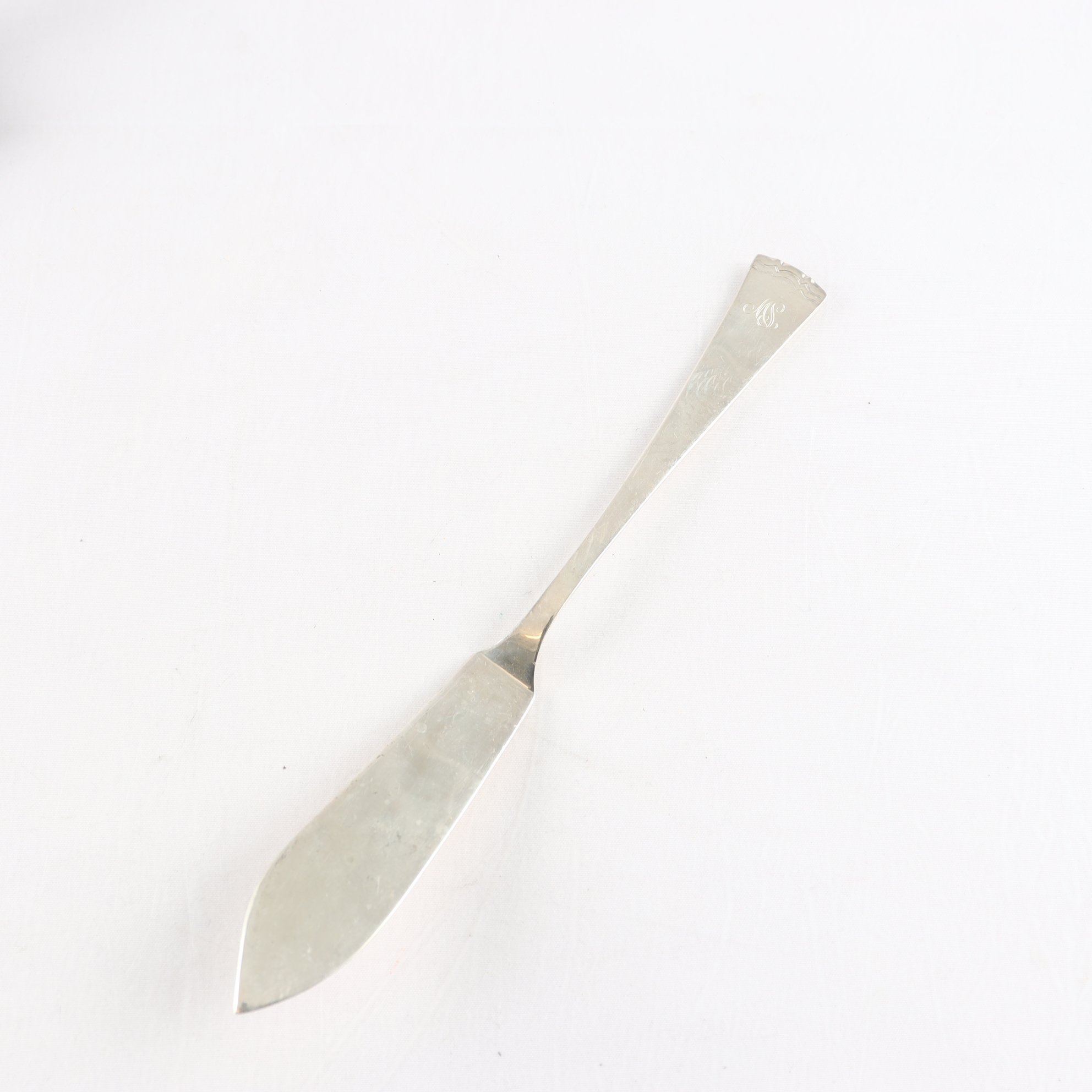 Fiskkniv, sterlingsilver, kattfot, CGH