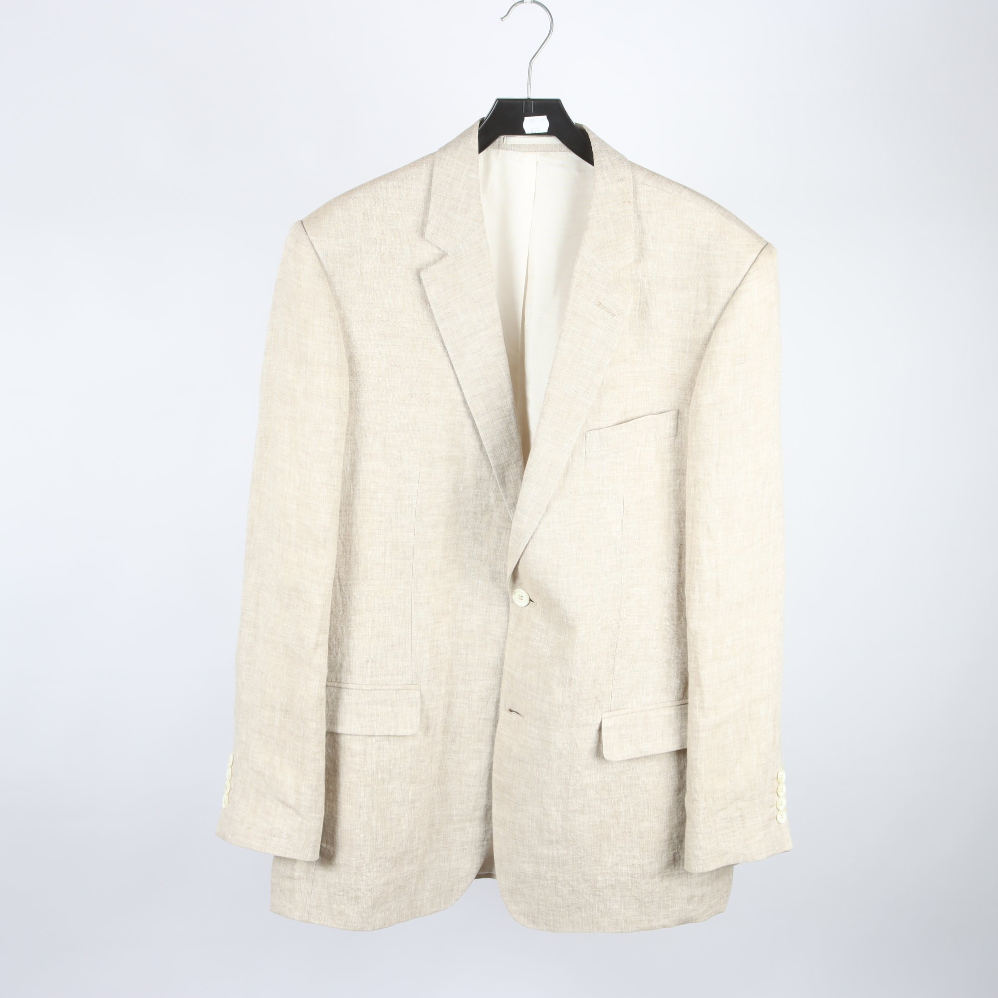 Kavaj, Park Lane, beige, 100% lin, stl. C052.