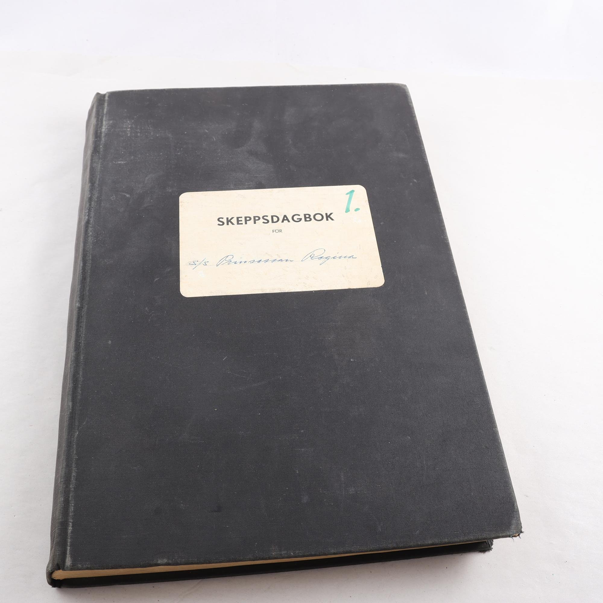 Skeppsdagbok, Ångfartyget prinsessan Regina, 1963. Samfraktas ej
