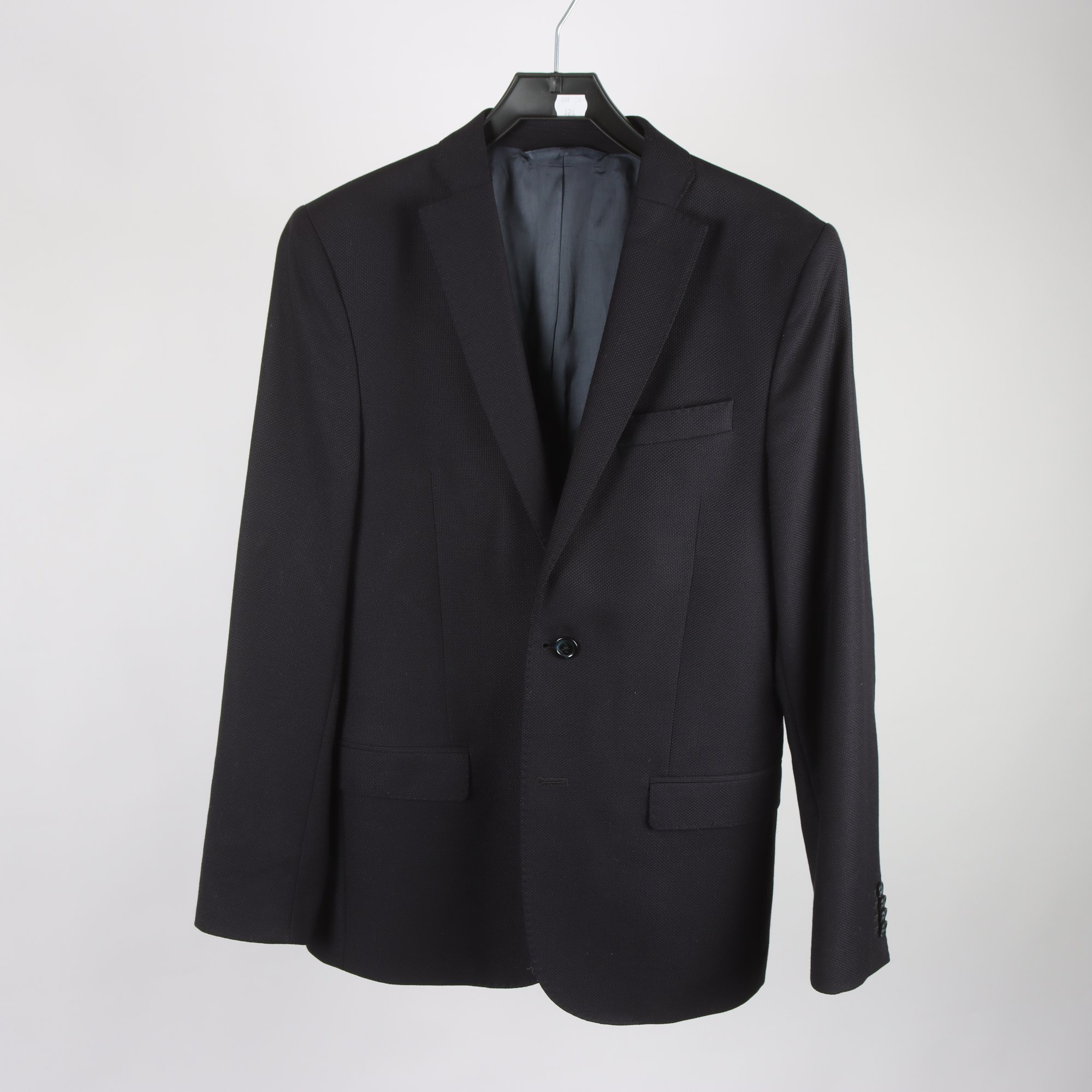 Kavaj, J.Lindeberg, blå, 100% ull, stl. 46R.