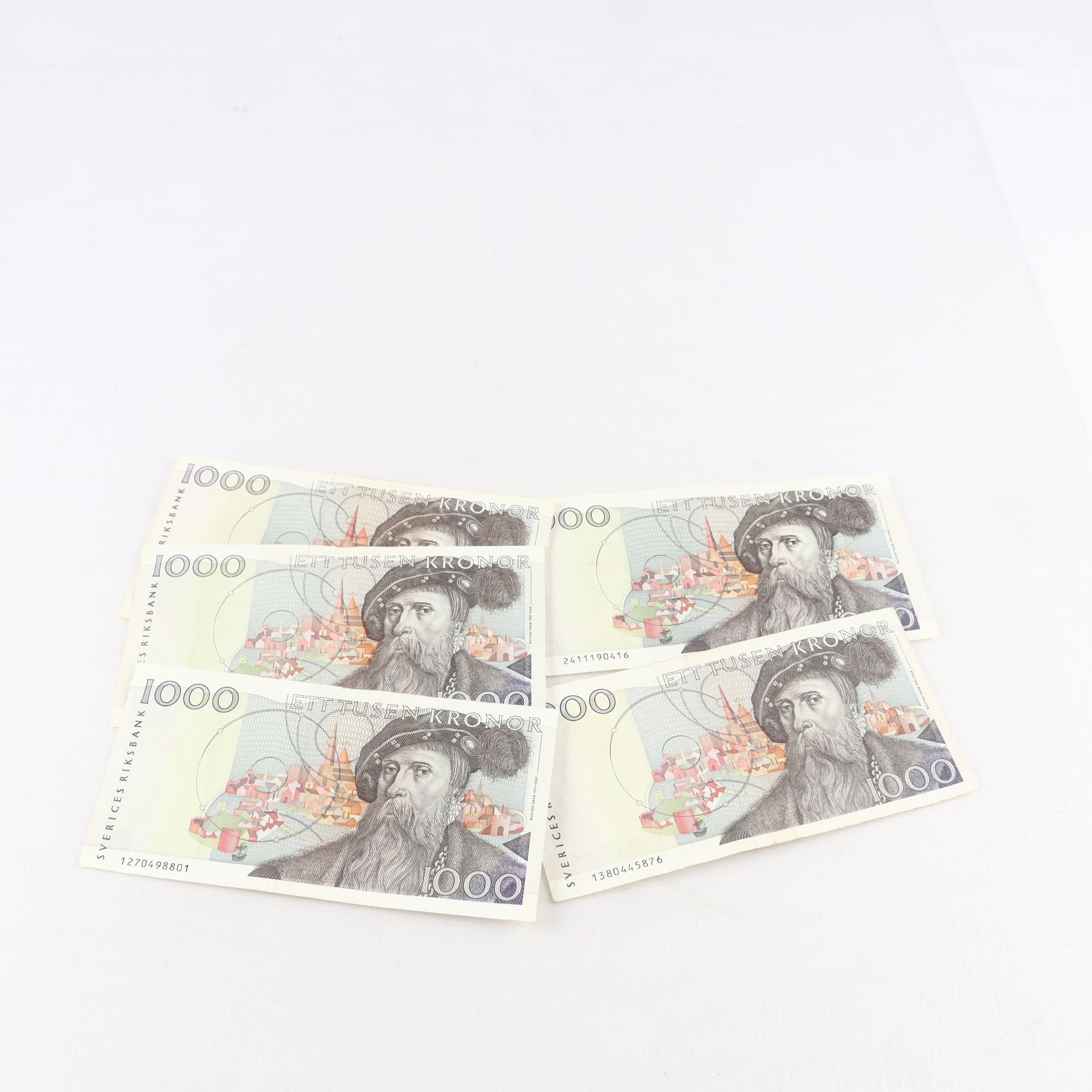 Samling svenska sedlar, 1000-lappar