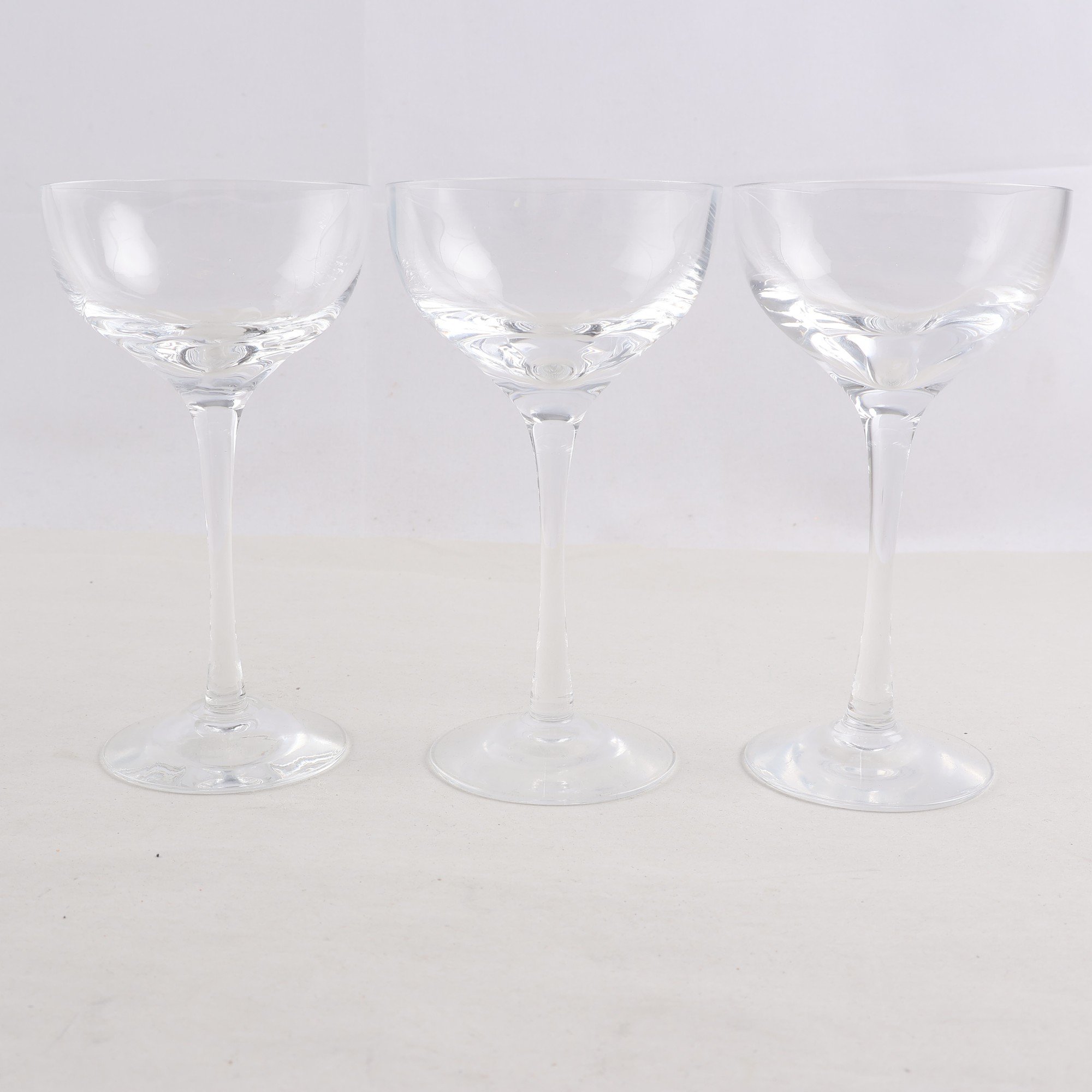 Dessertvinglas, Kosta Boda, Bertil Vallien, ”Chateau”, 3 st. Samfraktas ej