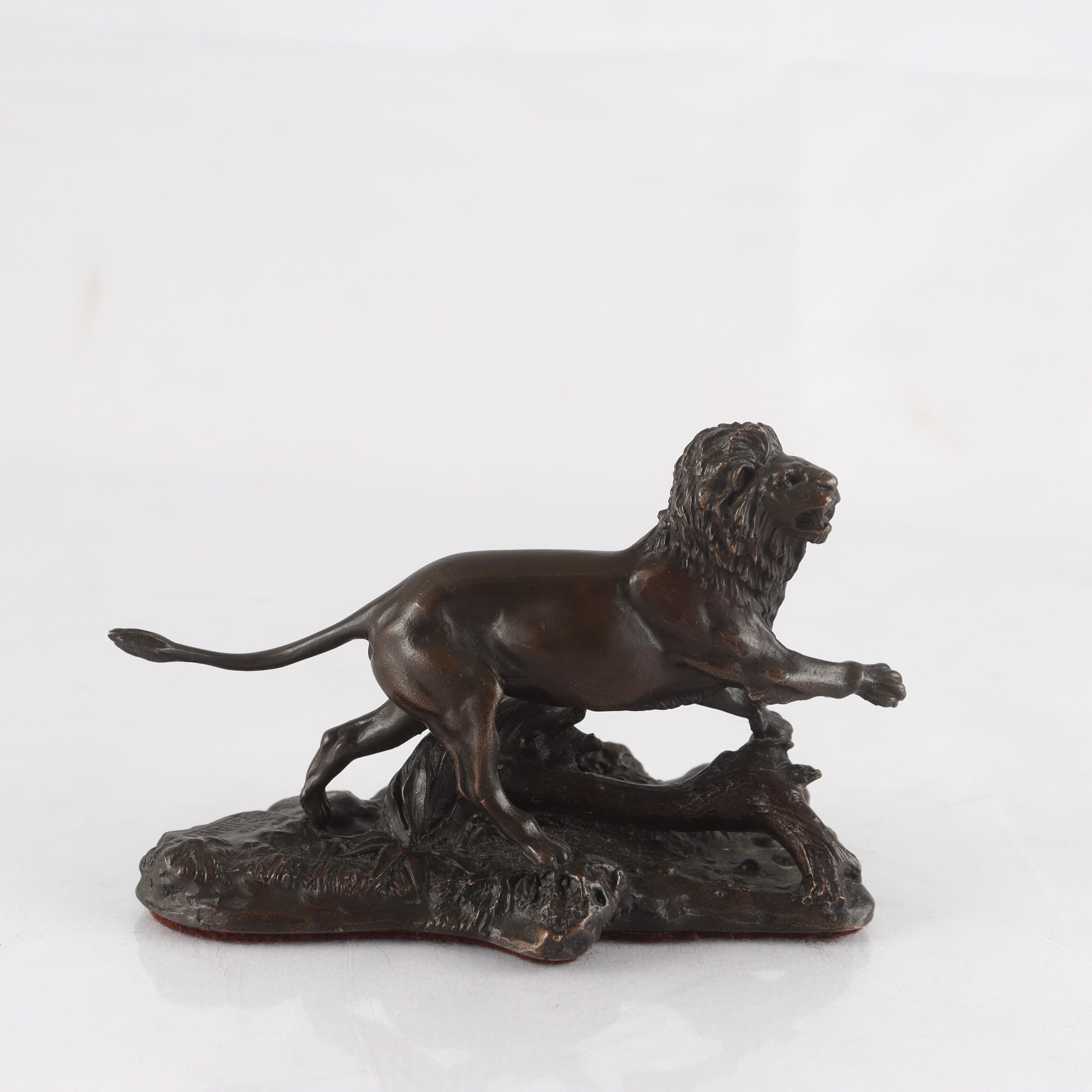 Skulptur, brons, Lejon, Don Polland, Franklin Mint