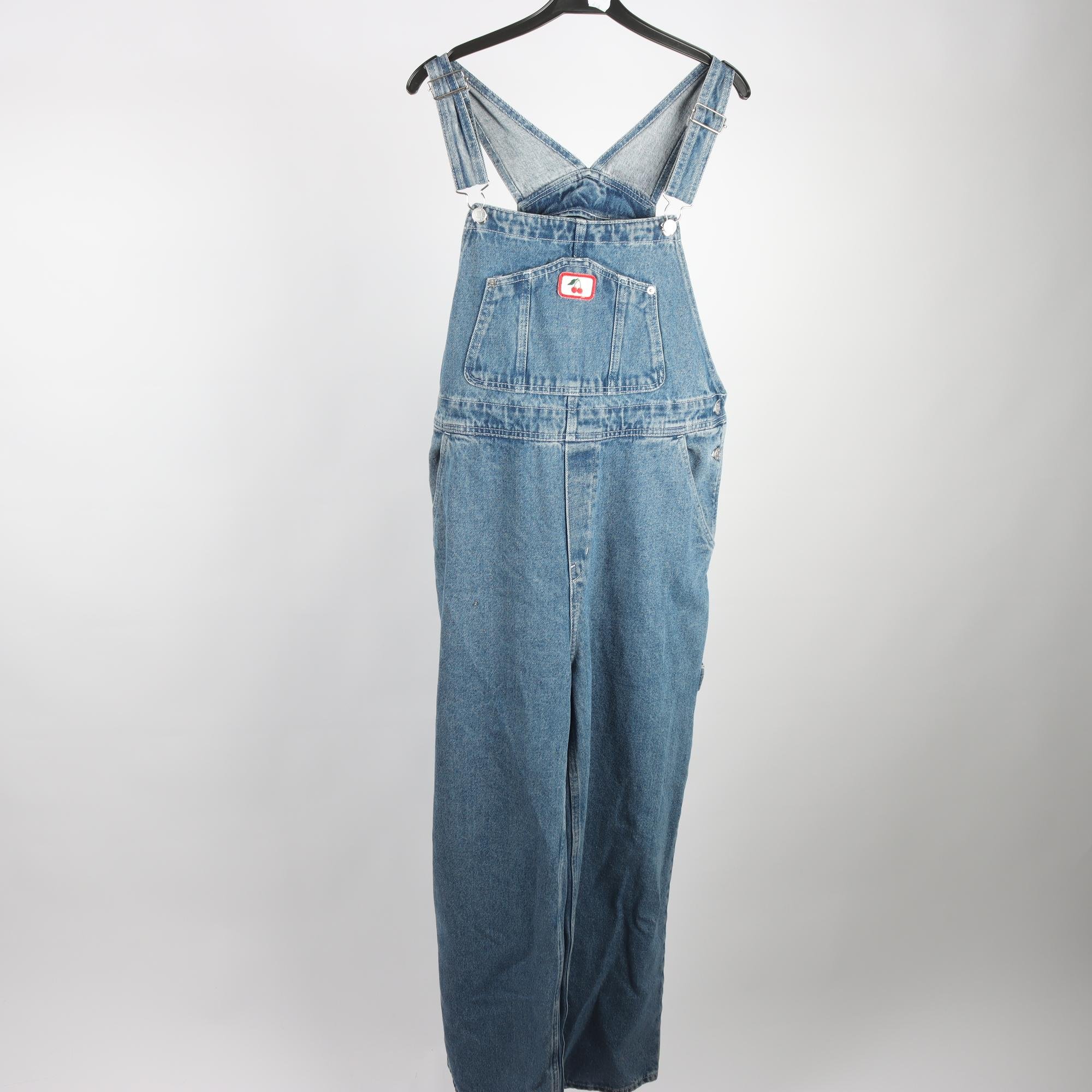 Hängselbyxor, Monki, blå, jeans, stl. M.