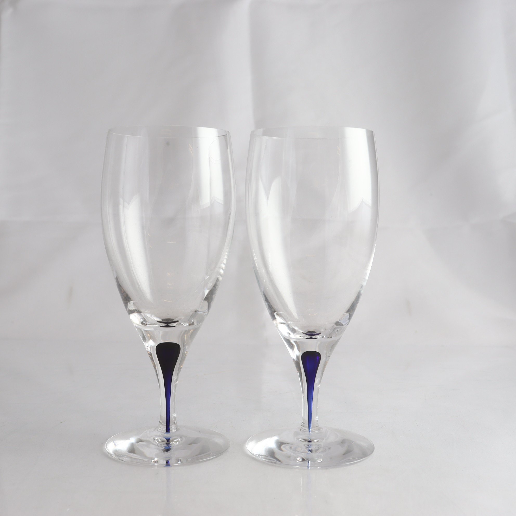 Glas, vattenglas, Intermezzo Blå, Erika Lagerbielke, Orrefors. Samfraktas ej.