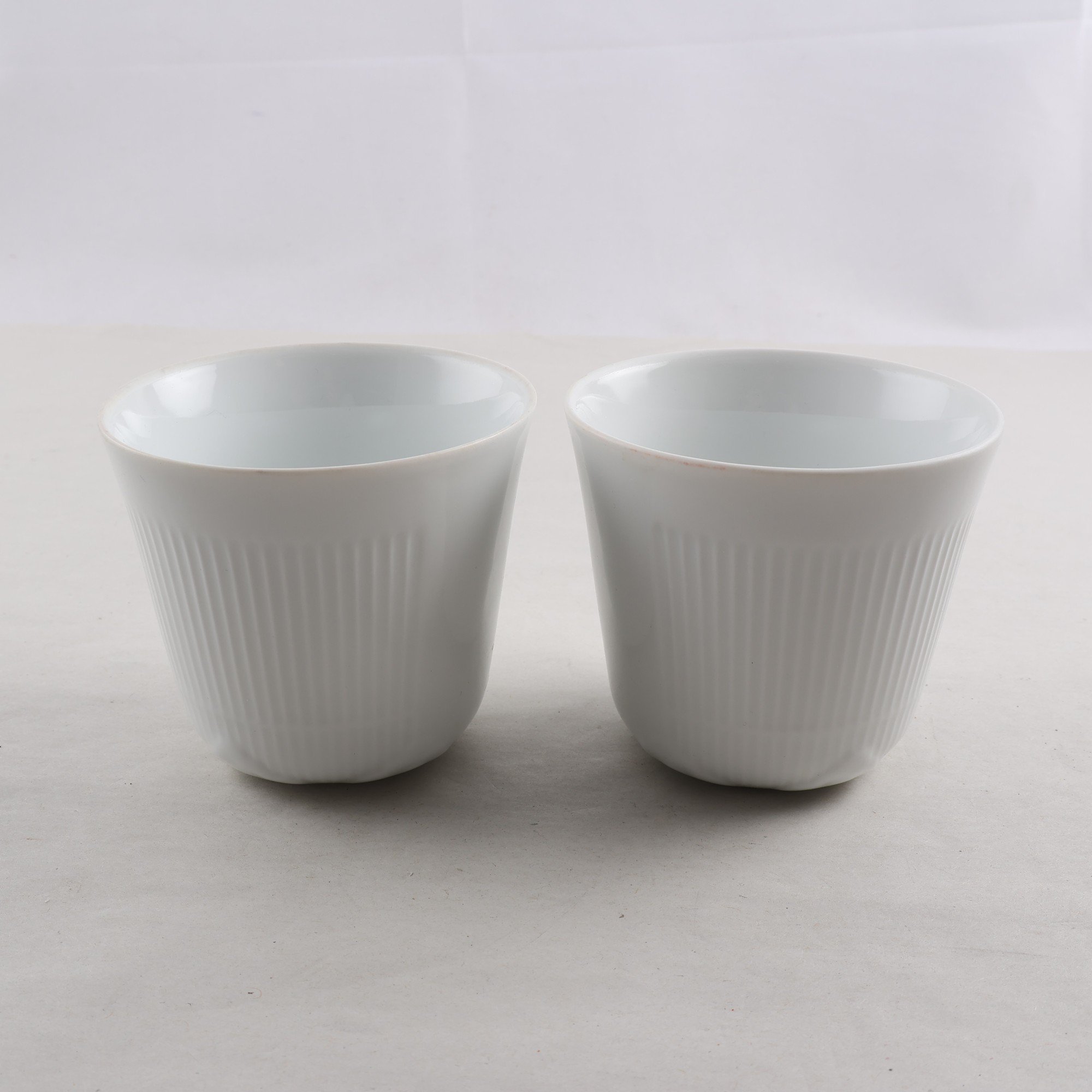 Muggar, Royal Copenhagen, Fluted, 2 st