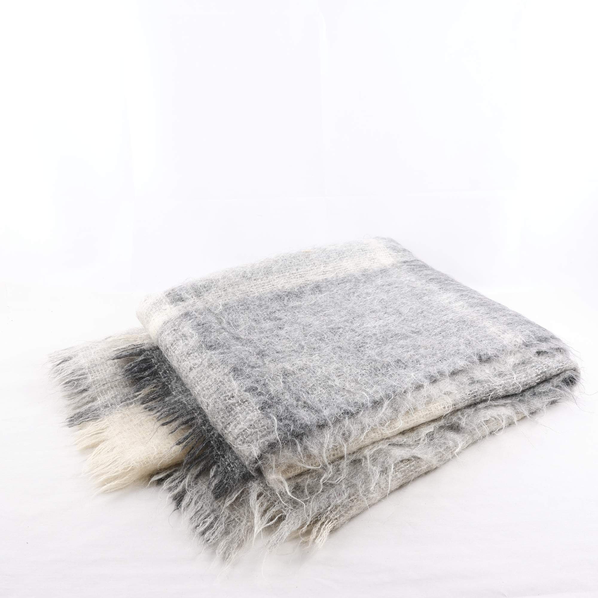 Filt, Royal Scot, grå, ull, mohair.