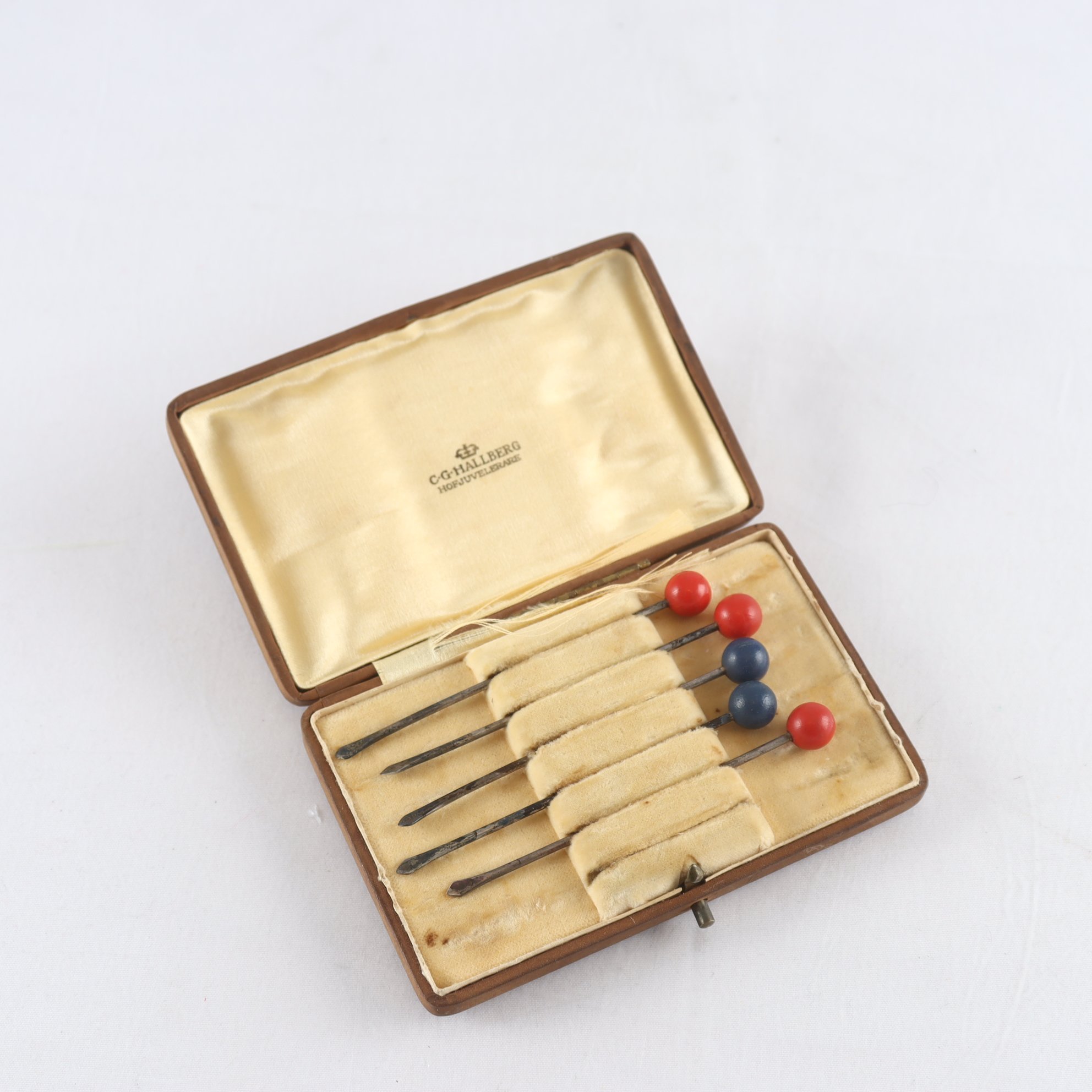 Cocktailpinnar, silver, svensk importstämpel