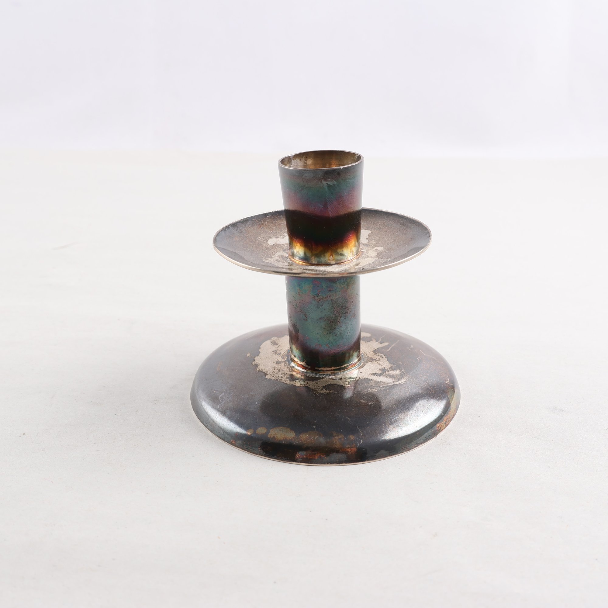 Ljusstake, Silver, stämplad 925, kattfot, S