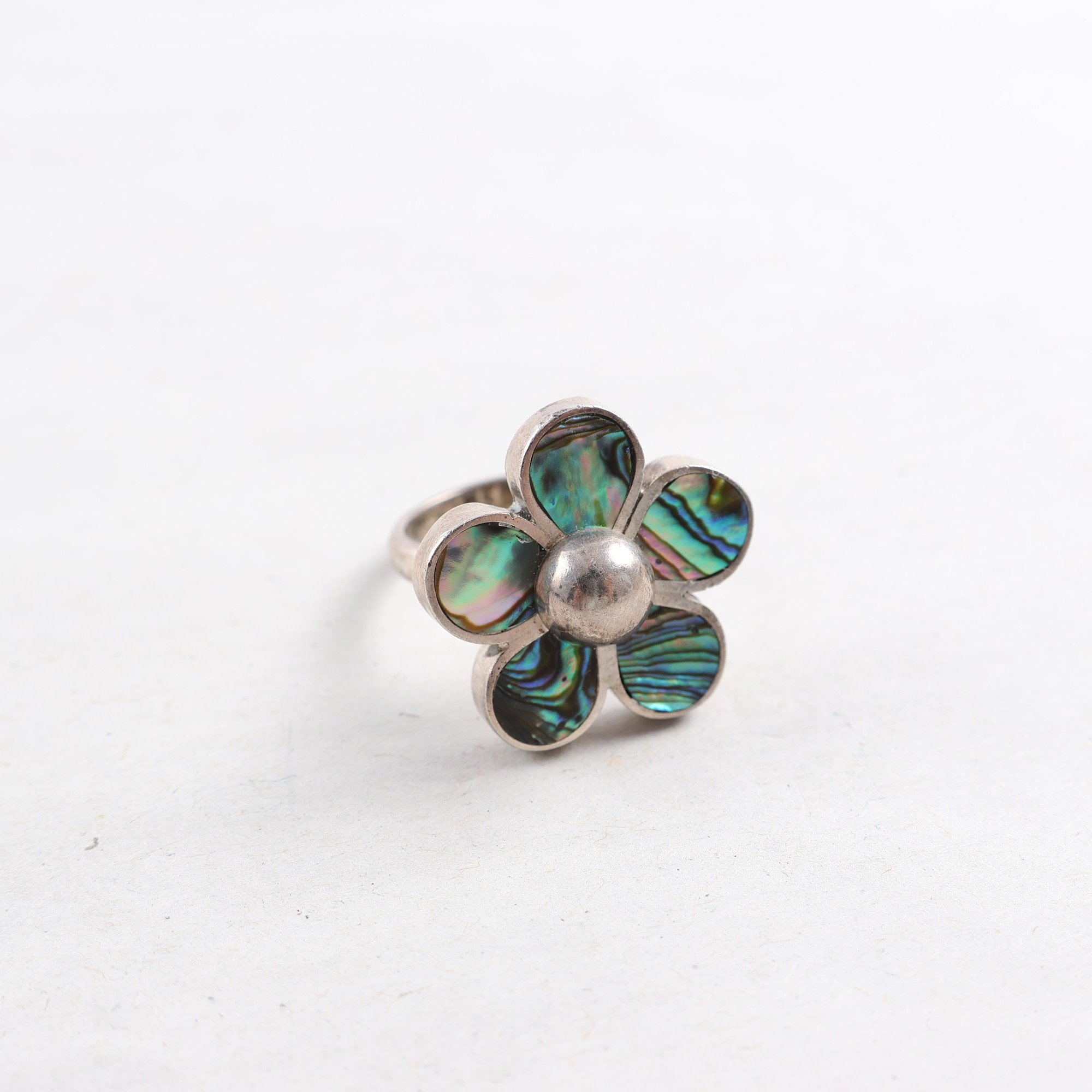 Ring, silver, emalj, brv: 9,2 g