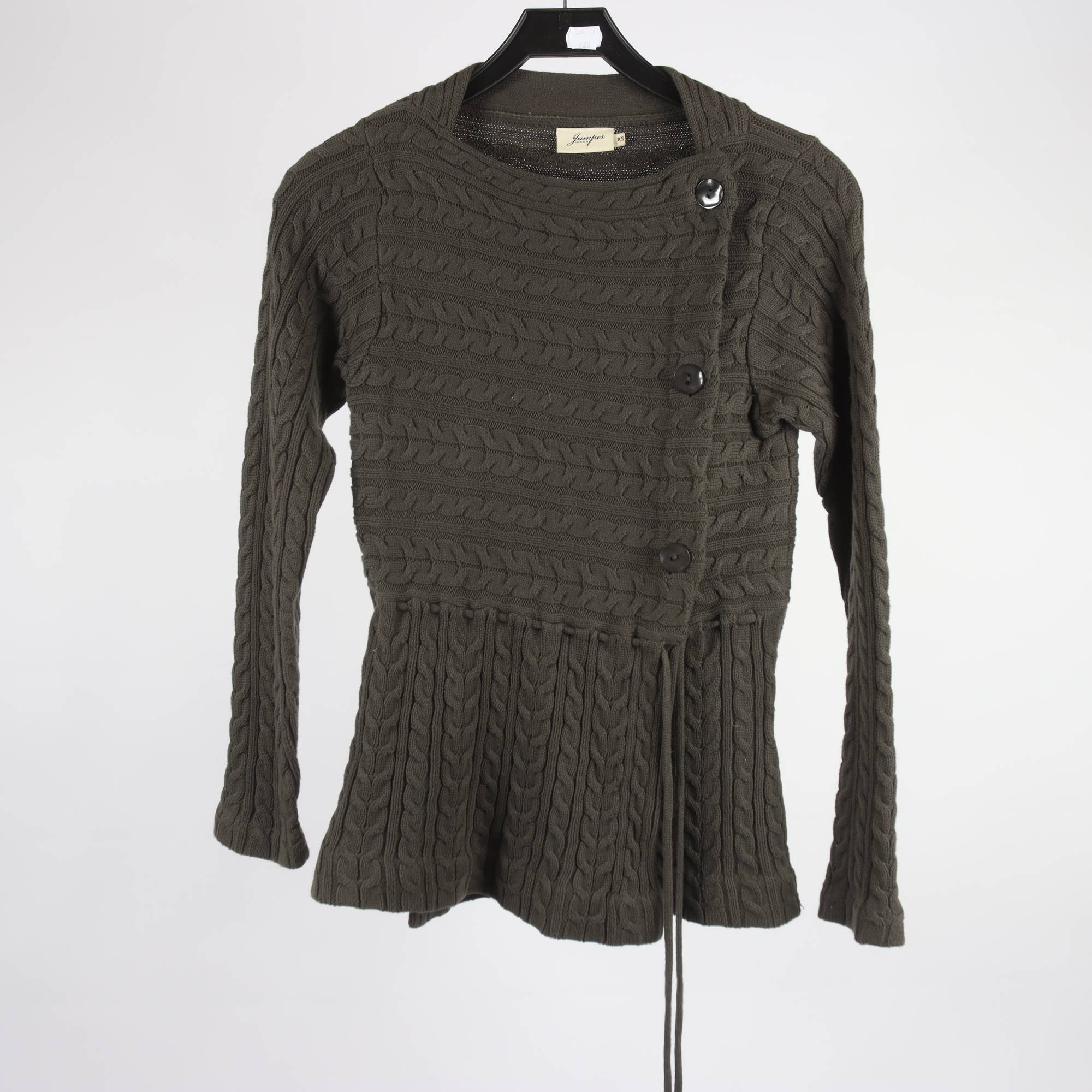 Kofta, Jumperfabriken, grön, stl. XS.