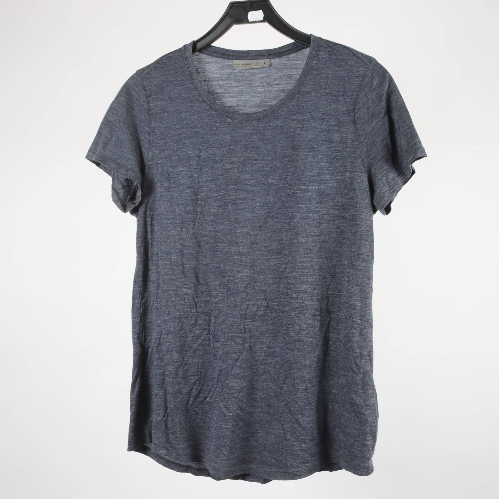 T-shirt, Icebreaker, blå, 52% ull, stl. L.