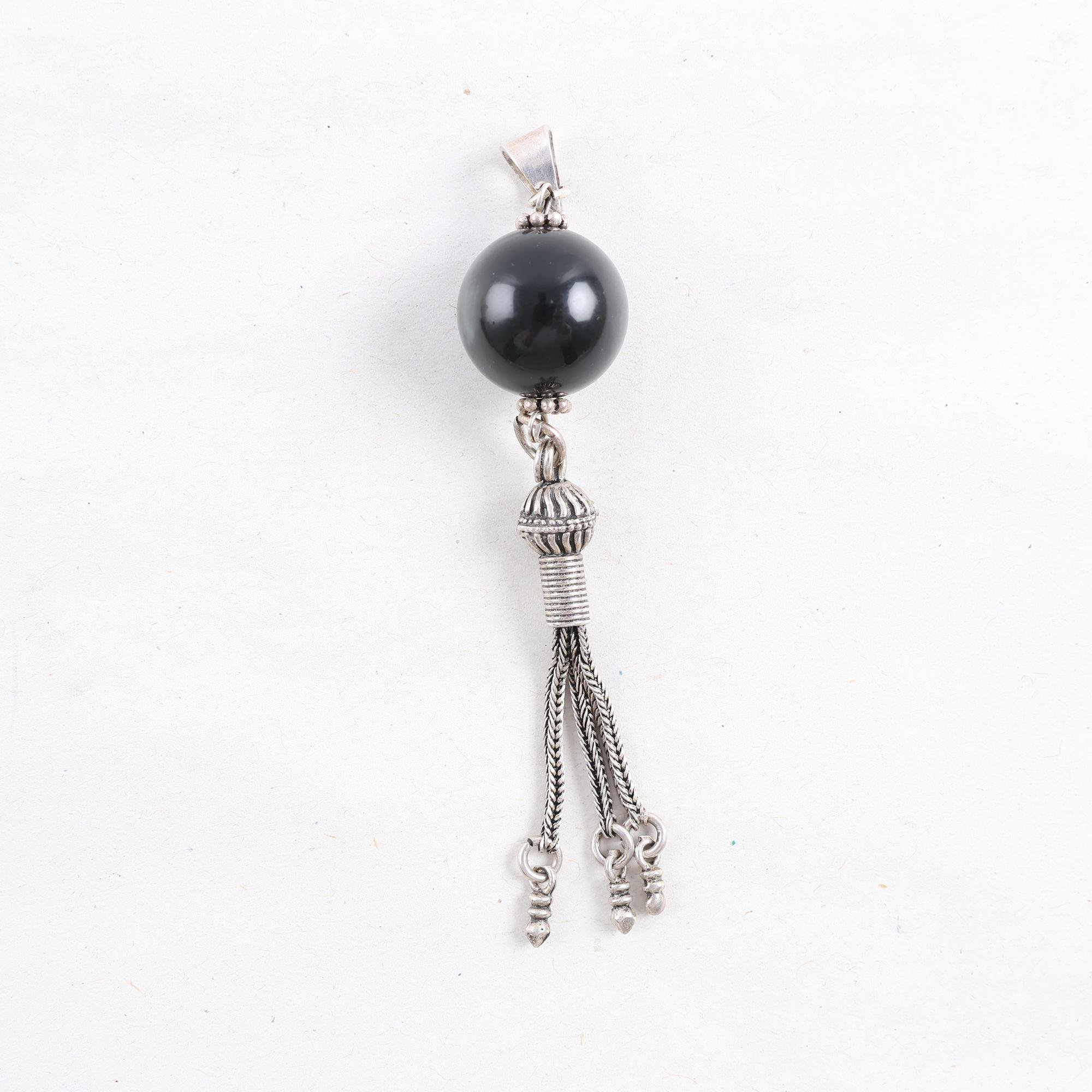 Hänge, silver, plast, brv: 9,6 g