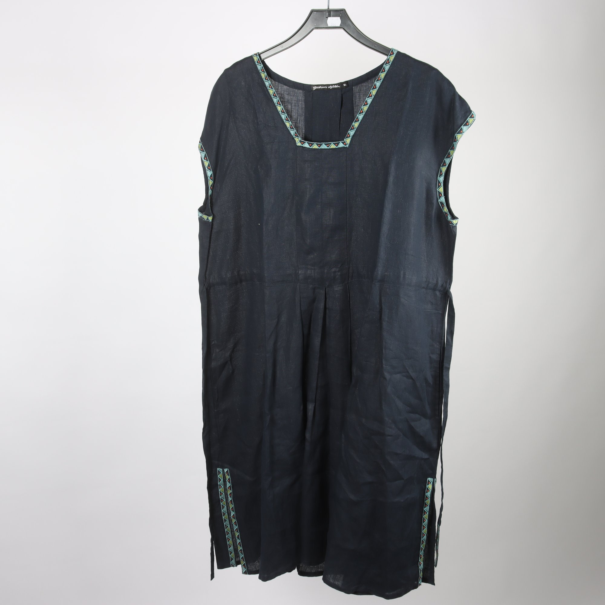 Klänning, Gudrun Sjödén, blå, 100% lin, stl. XL.