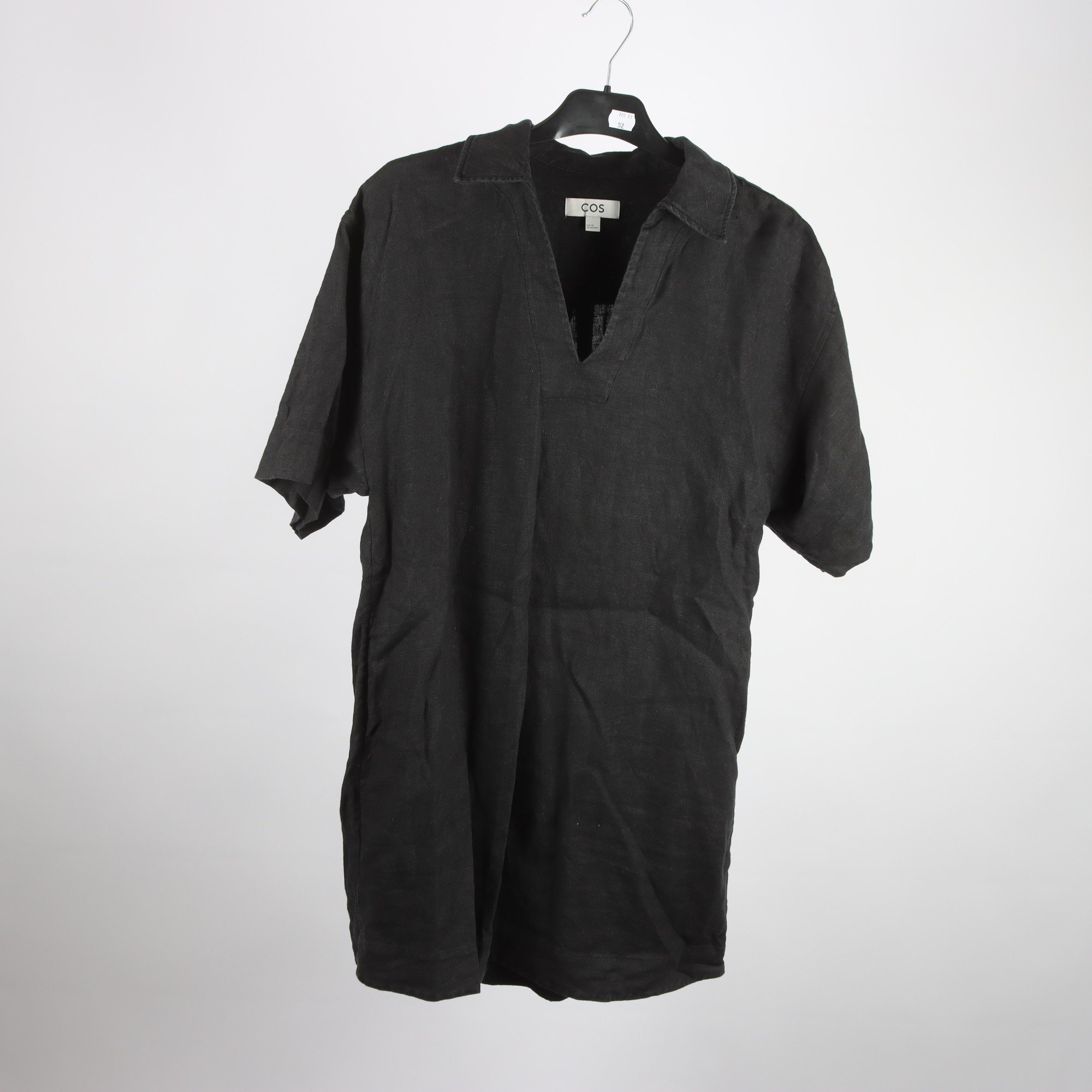 Klänning, COS,svart, 100% linne, stl. 36