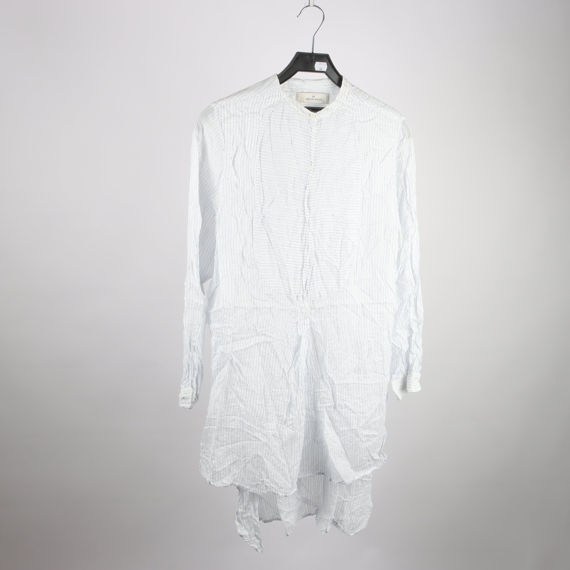 Tunika/klänning, By Malene Birger, vit, blå, randig, stl. 32 (oversize)