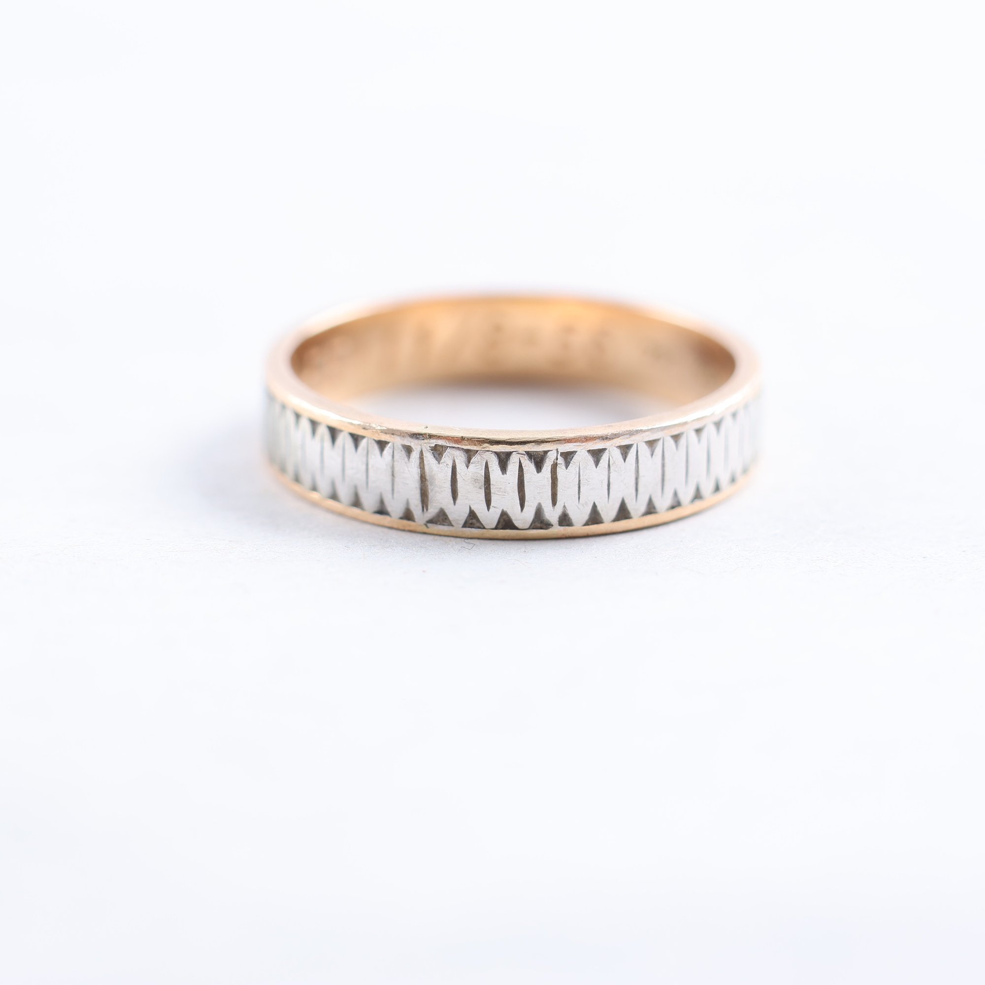 Ring, rött & vitt guld 18k, vikt: 5,2 g