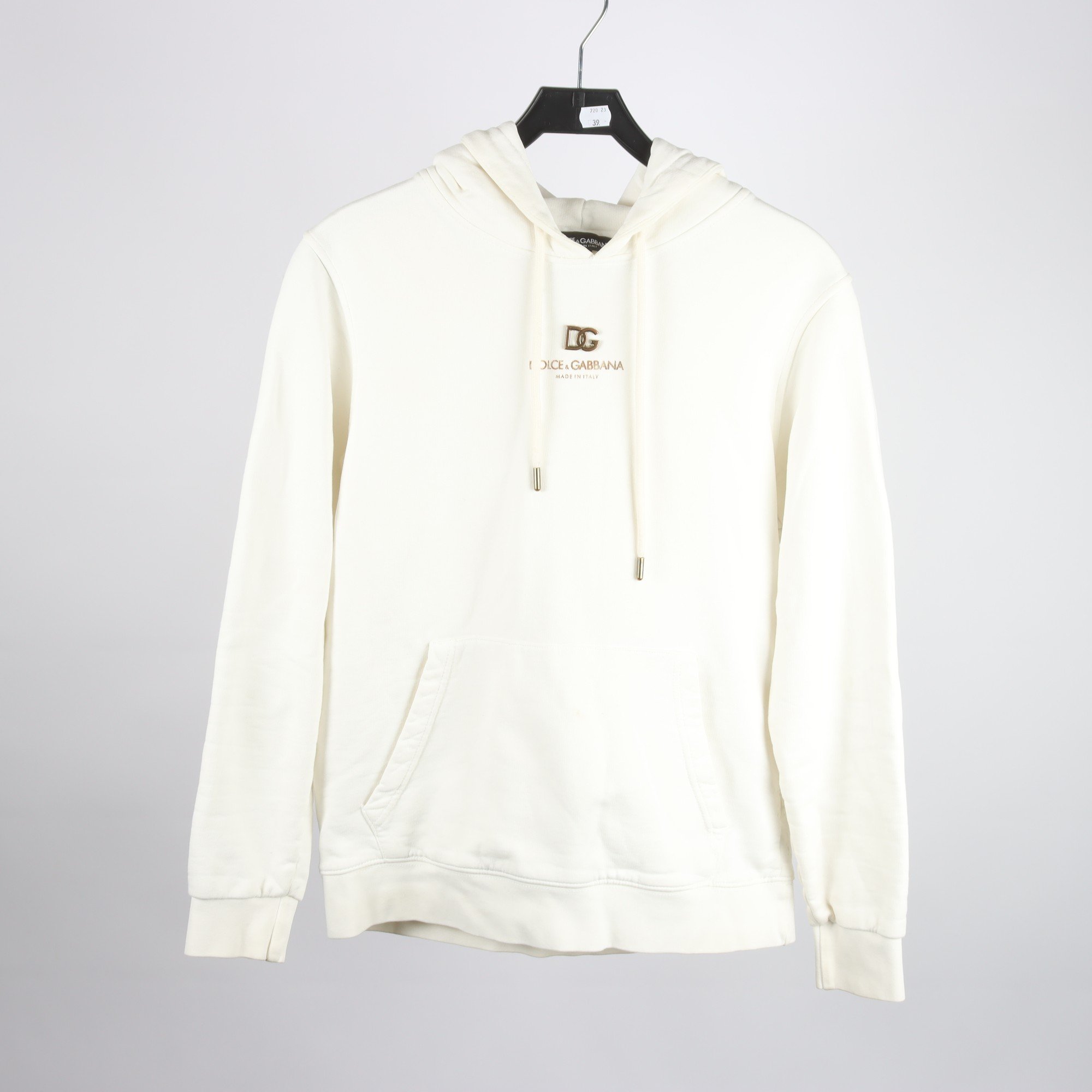 Hoodie, Dolce Gabbana, vit, stl. M