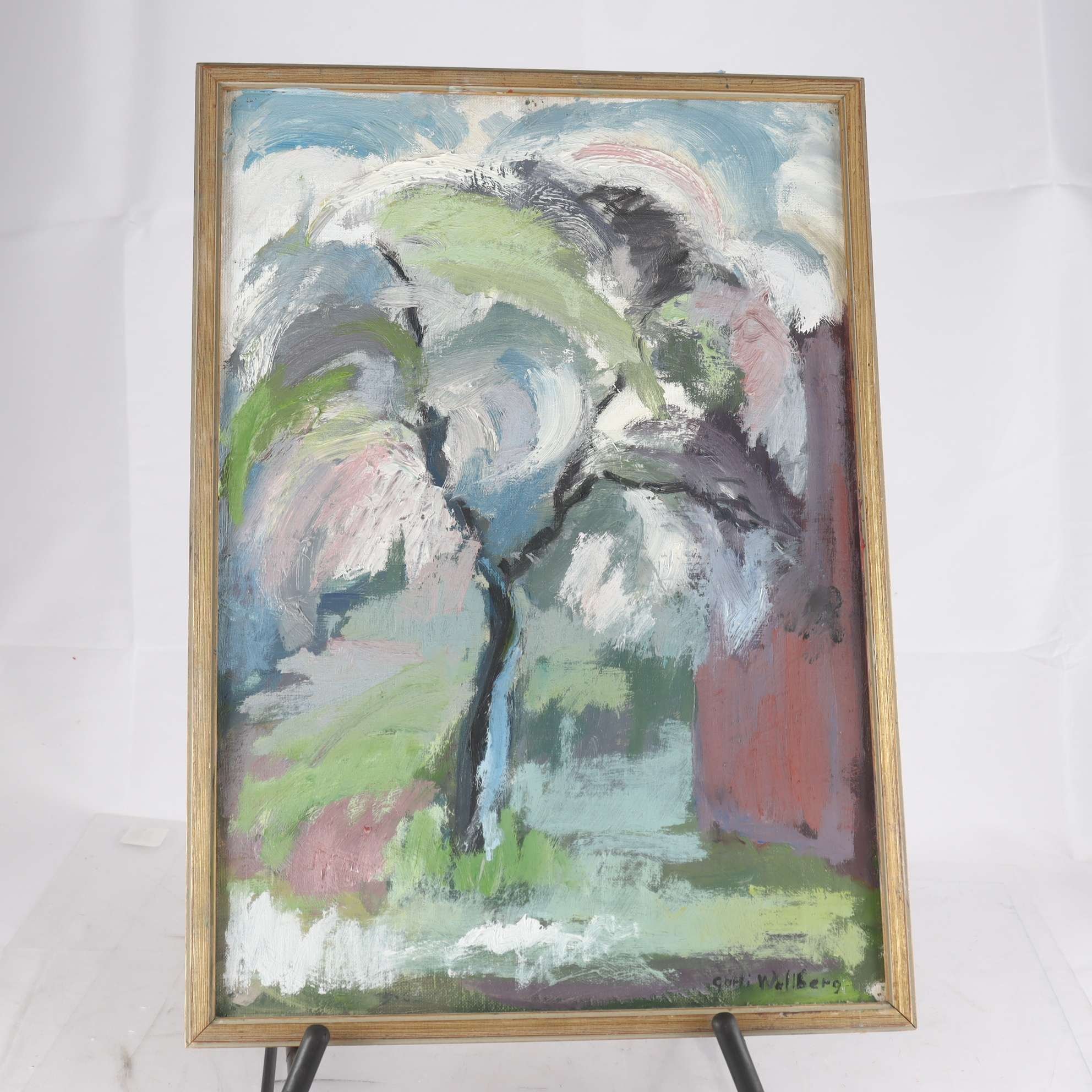 Olja på pannå, Gurli Wallberg, (1916-2005), signerad. Samfraktas ej.
