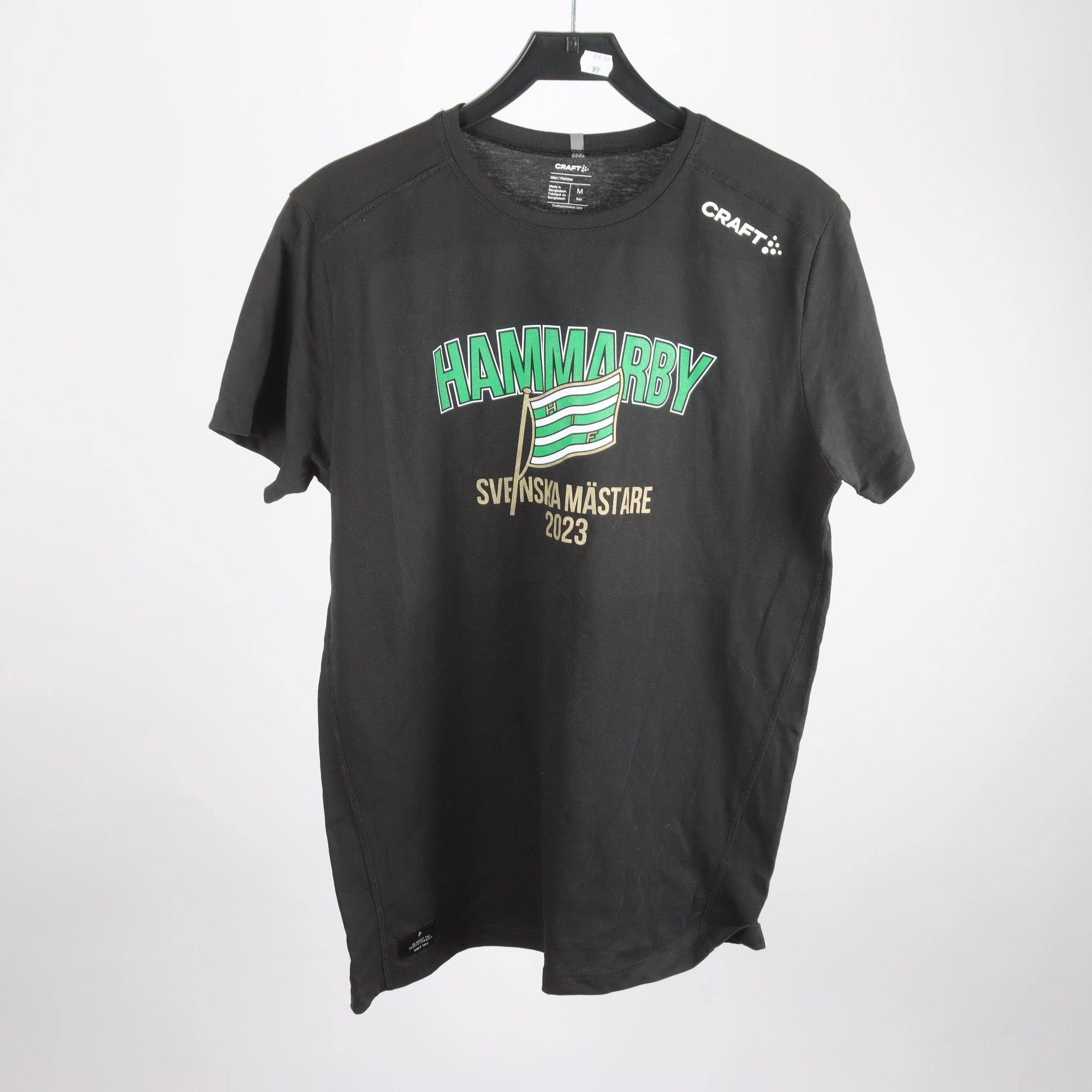 T-shirt, Craft, HIF Hammarby ”Bajen”, svart, stl. M