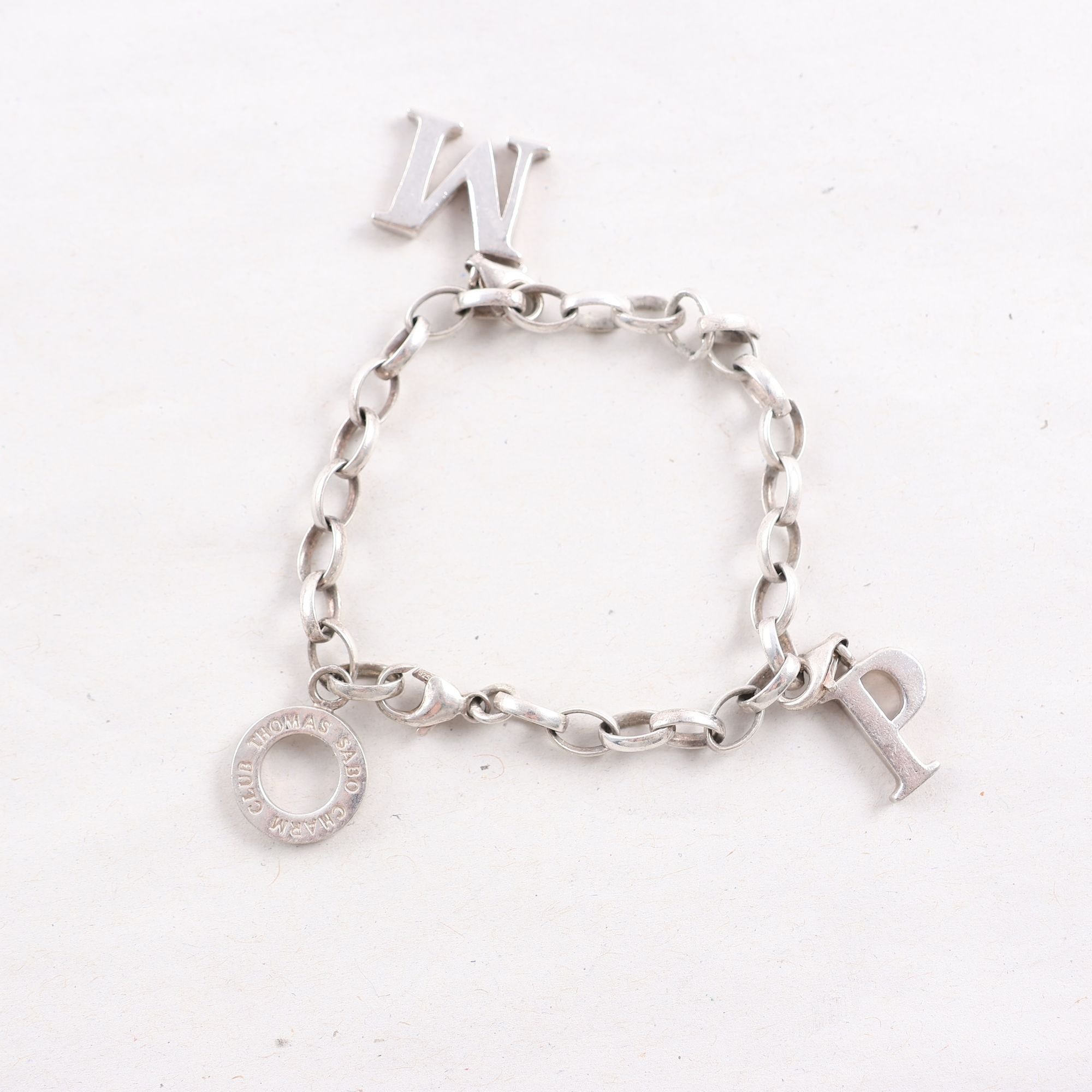 Armband, berlocker,Thomas Sabo, Charm Club, silver, vikt: 13,3 g