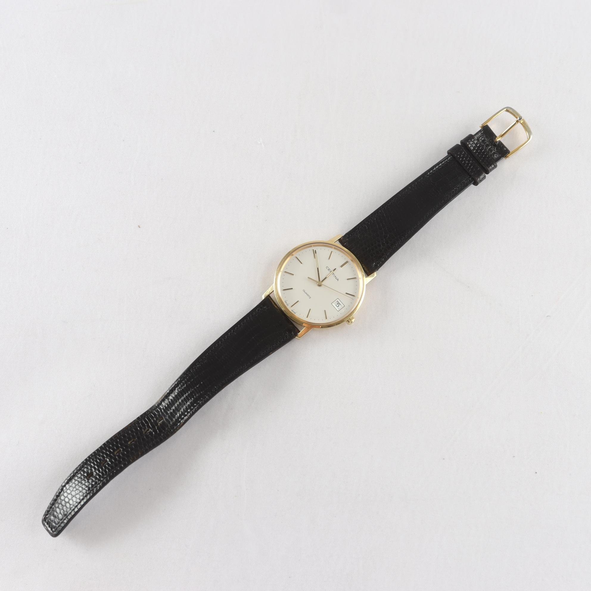 Klocka, certina, guld 18k