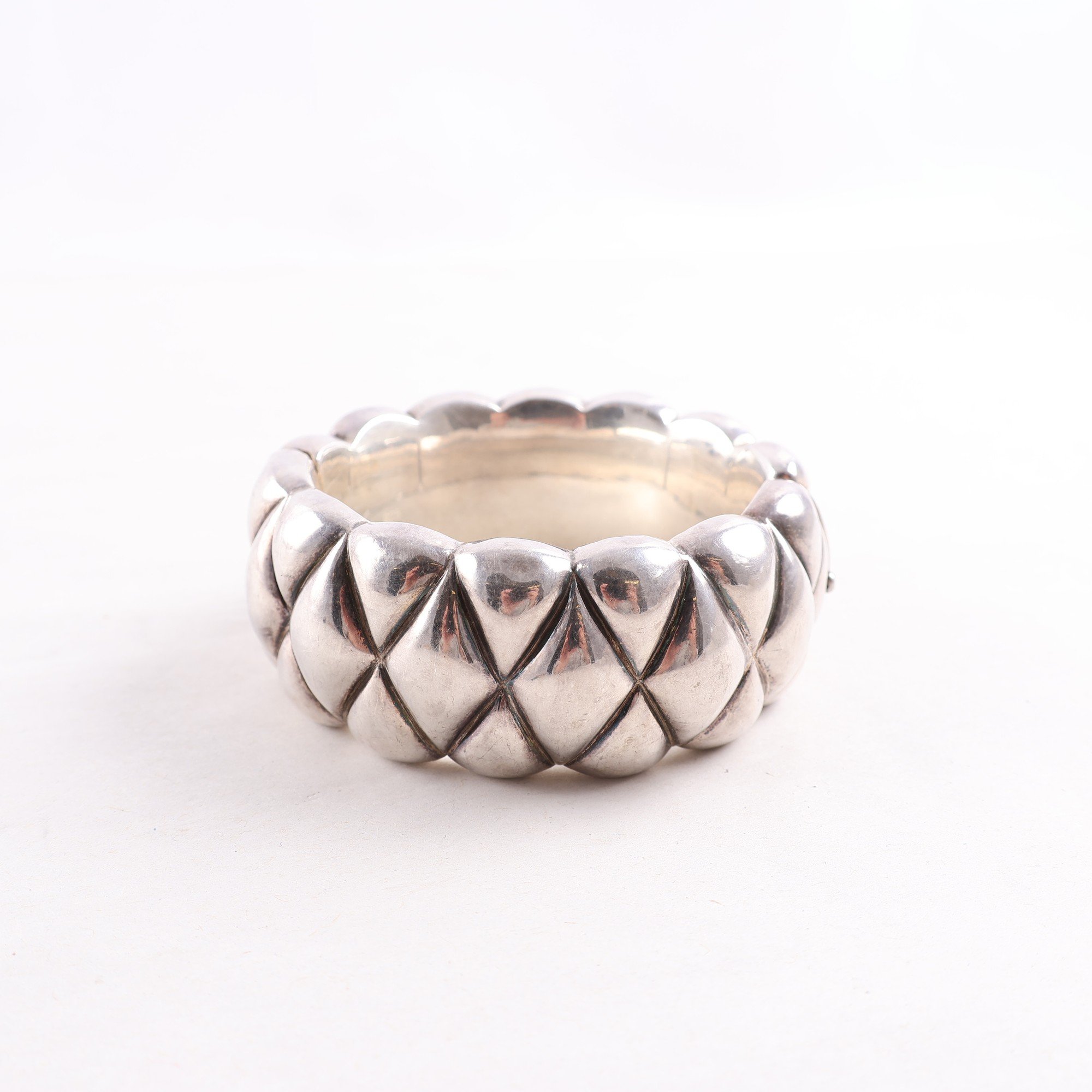 Armband, cuff, silver 925, quiltat, vintage, vikt: 58,9 g.