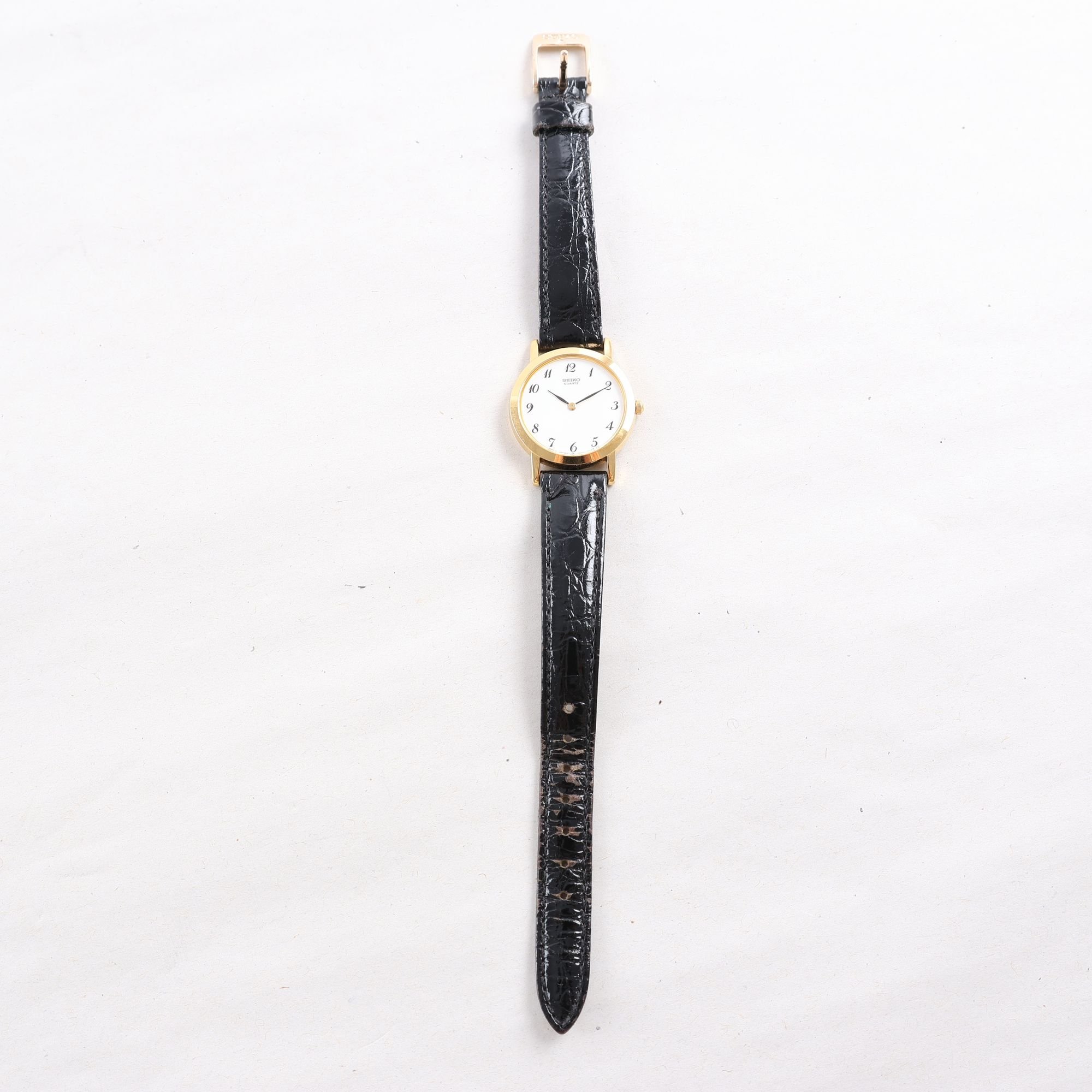 Armbandsur, förgyllt stål, Seiko, quartz