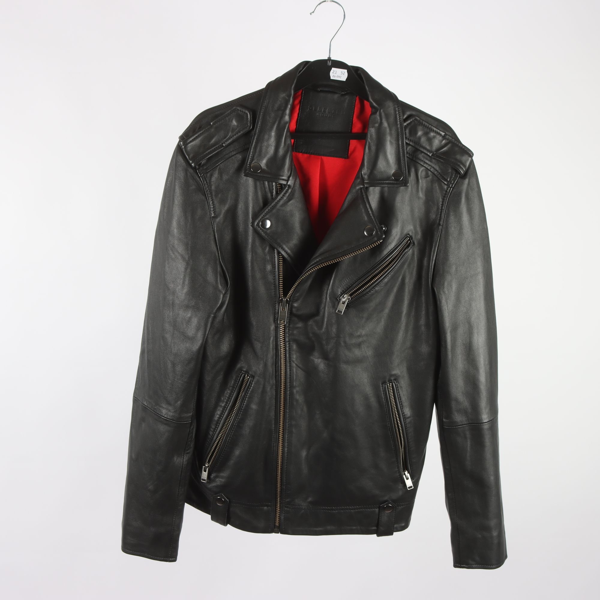 Skinnjacka, Selcted Homme, 100% lammskinn, stl. M