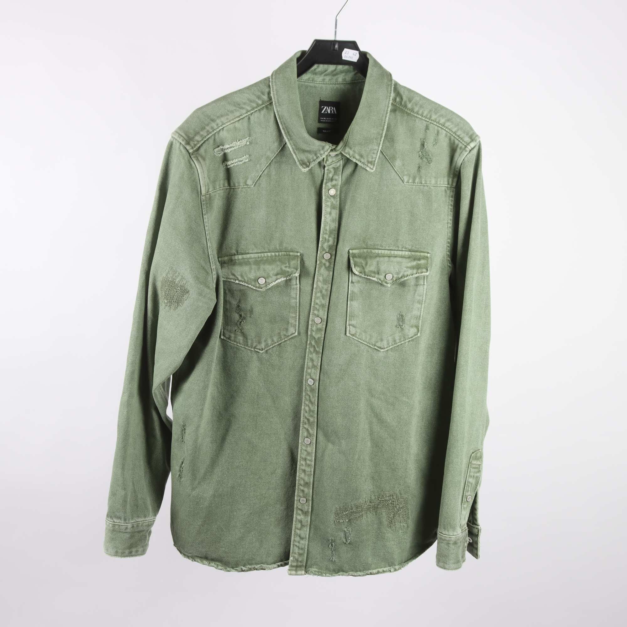 Jeansskjorta, Zara, stl. XL