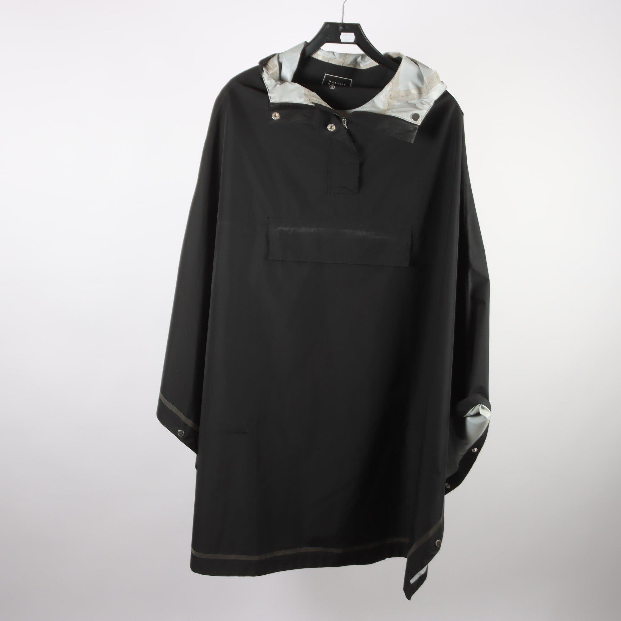 Regnponcho, Weather Goods, svart, stl. M/L.