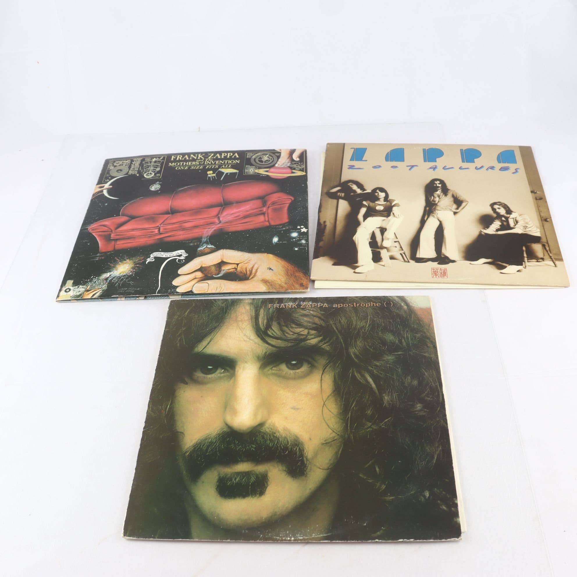 LP Frank Zappa, Apostrophe, Zoot Allures, One Size Fits All