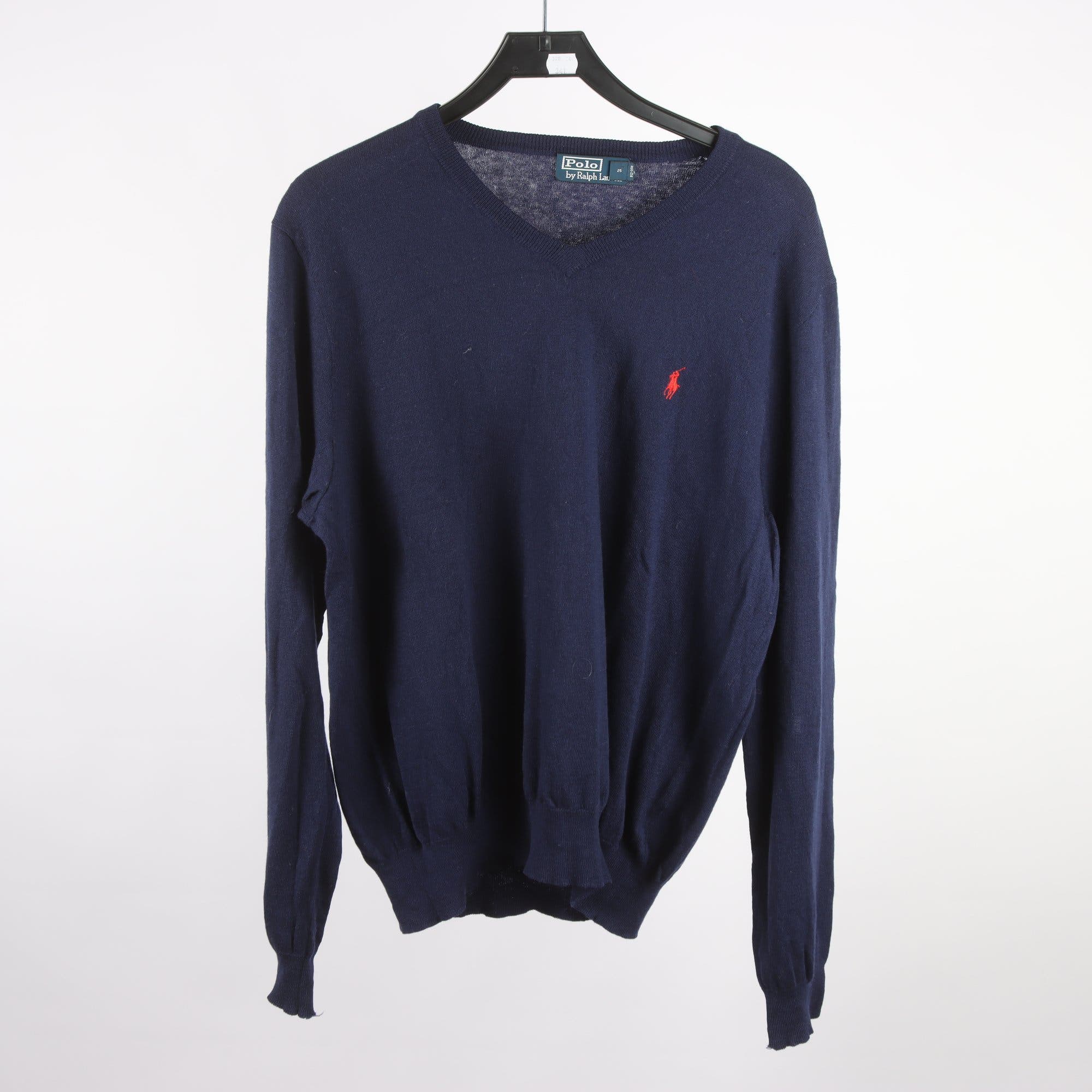 Tröja, Polo Ralph Lauren, blå, 100% merino ull, stl. XL.