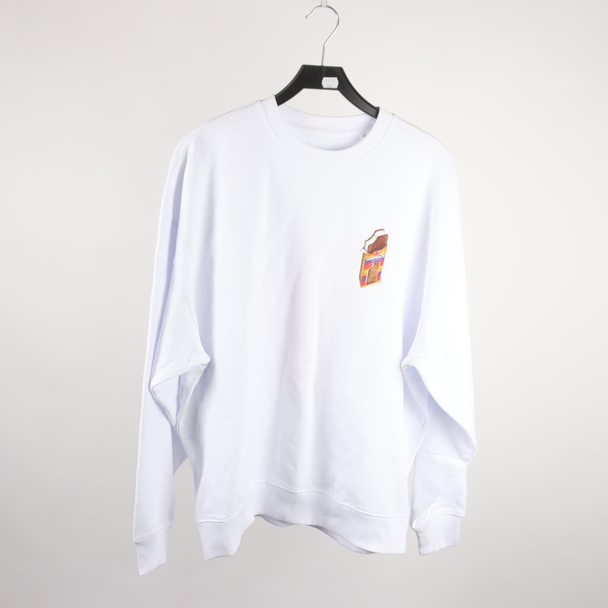 Sweatshirt, GB Glace, GB Sandwich, vit, stl. M.