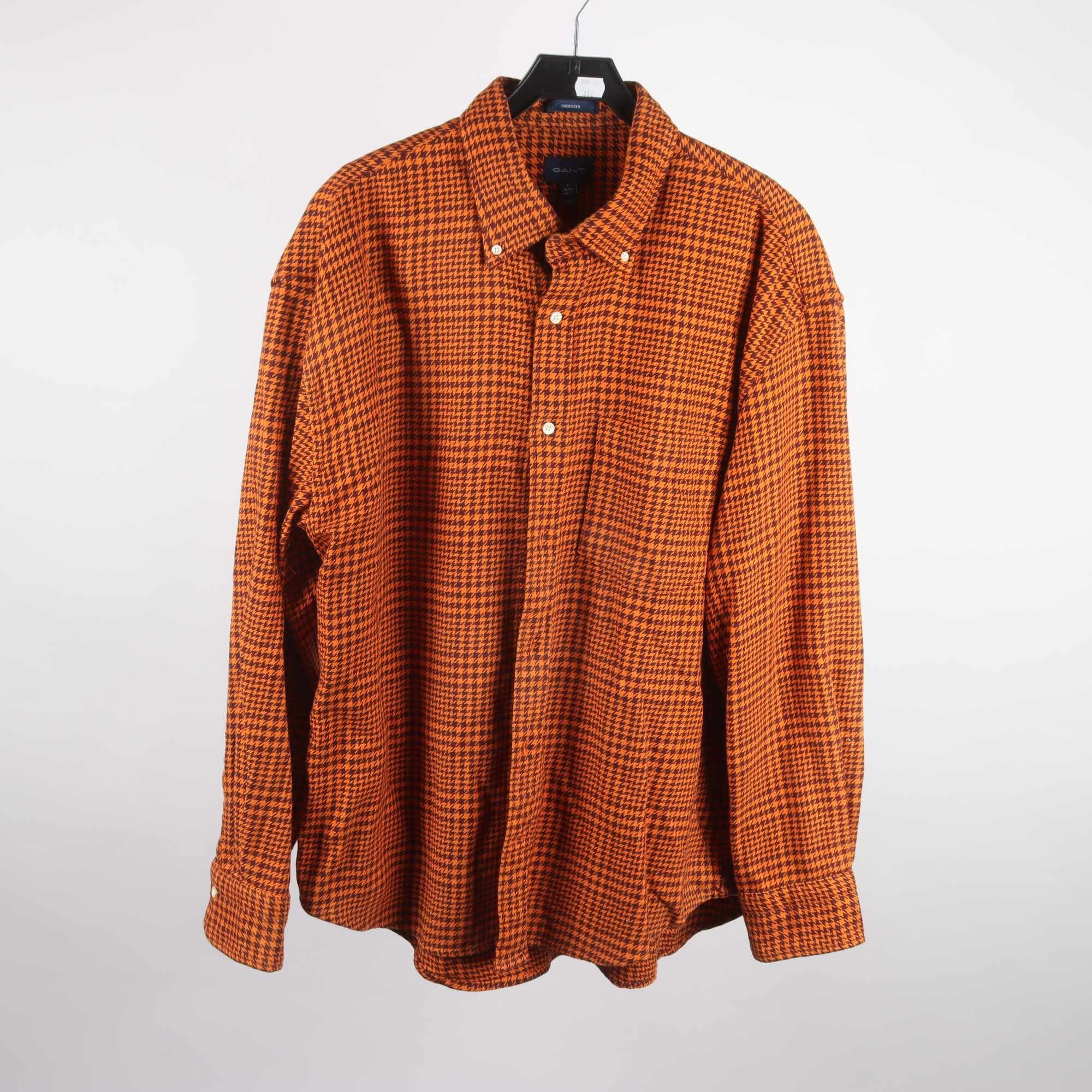 Skjorta, Gant, orange, tjockare, stl. L.