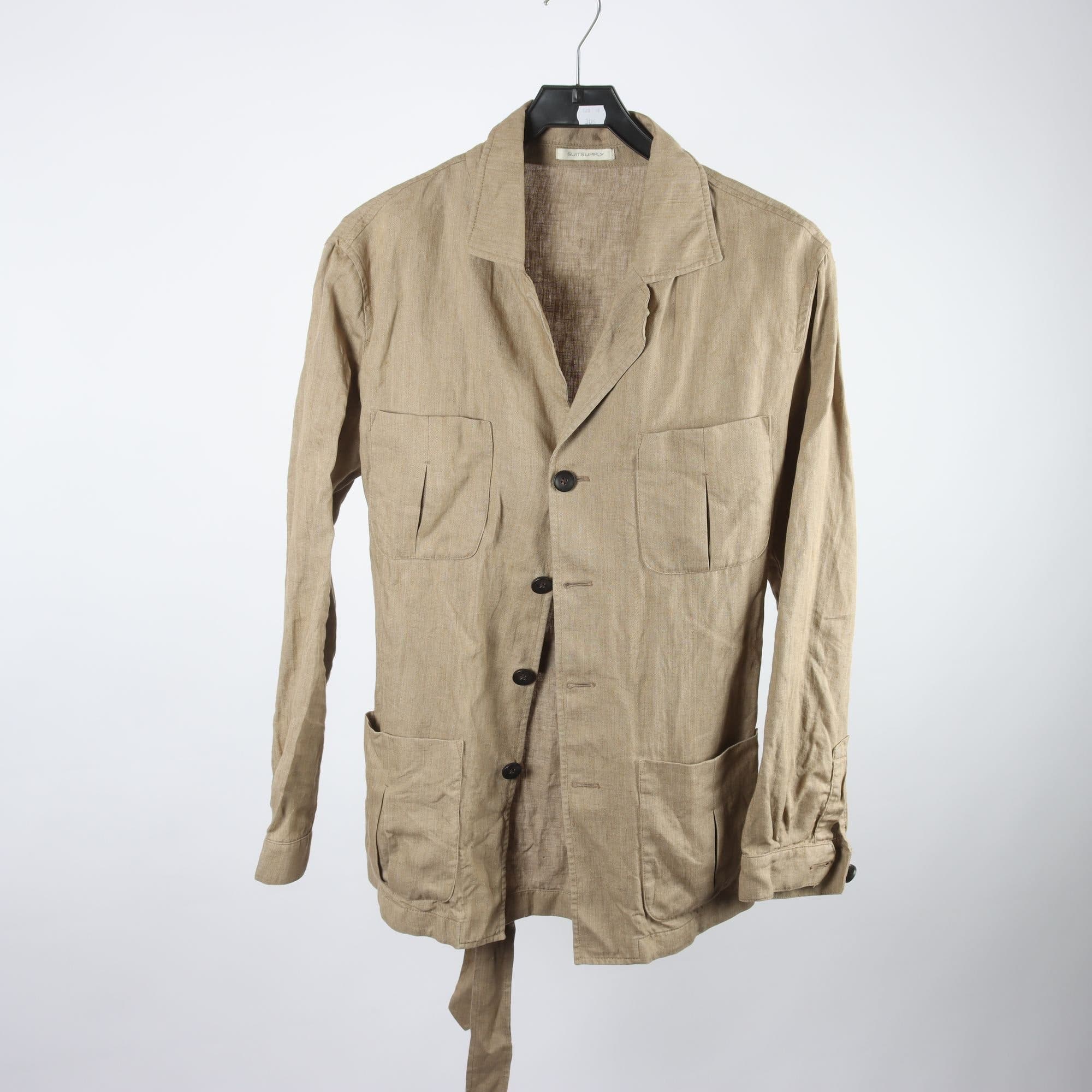 Worker Jacket, Suitsupply, beige, 100% lin, stl. 50.