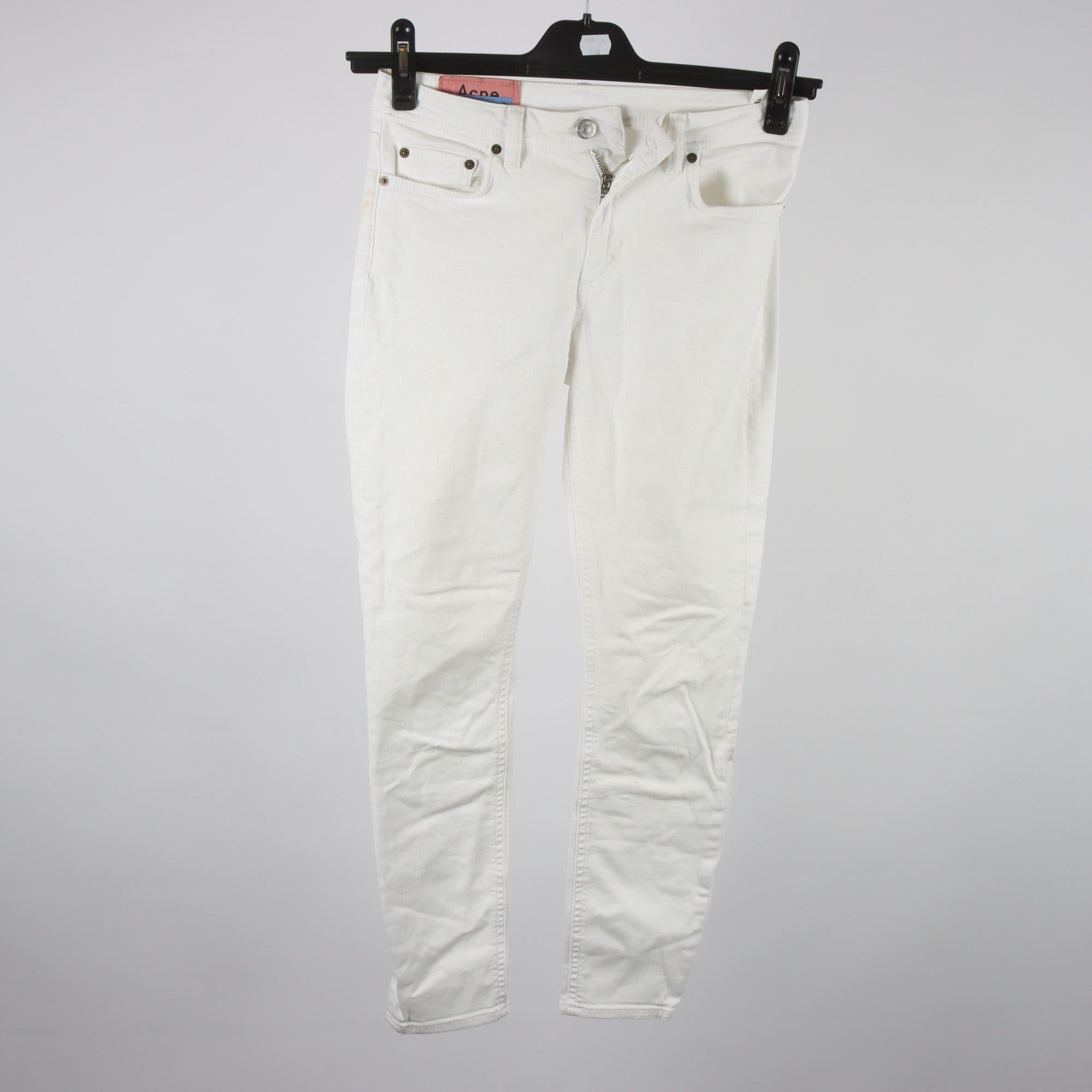 Jeans, Acne Studios, Blå Konst, vit, stl. 27/30.