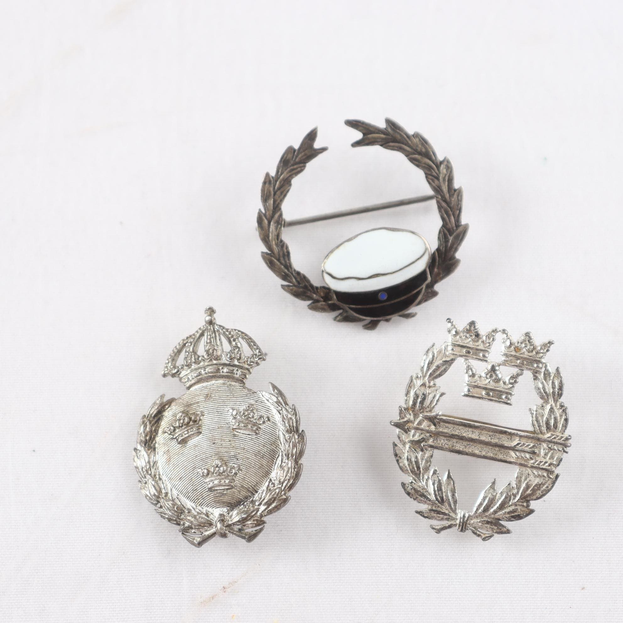 Medaljer, silver, 3 st