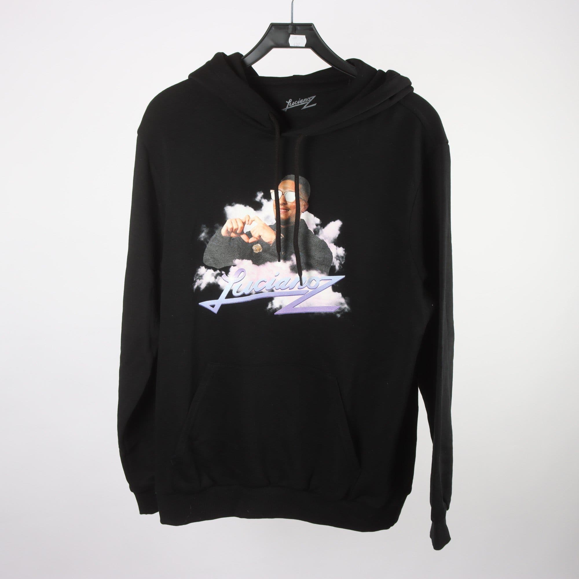 Hoodie, Lucianoz, svart, stl. M.