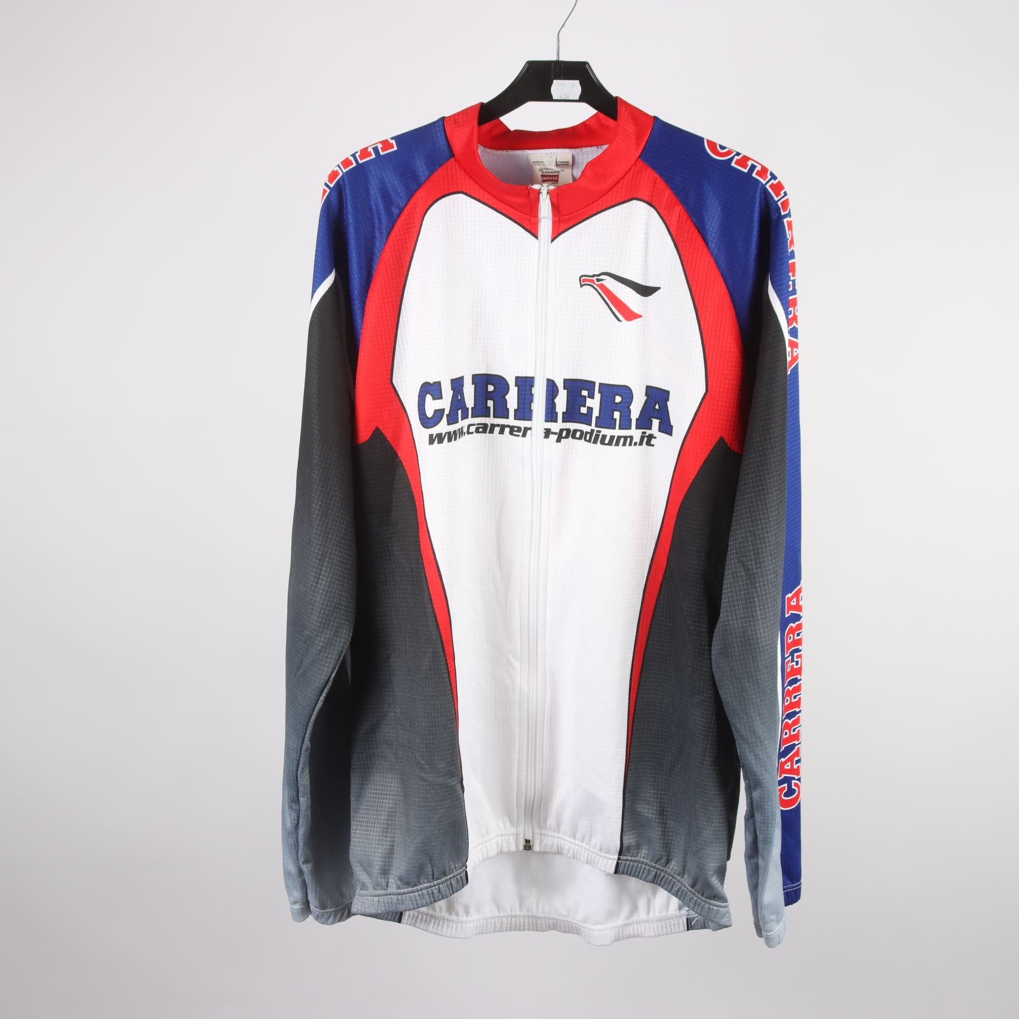 Cykeltröja, Carrera, svart, blå, stl. XXXL.