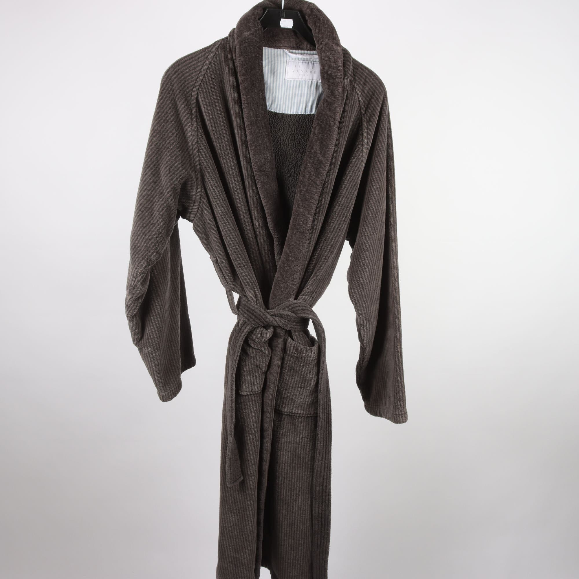Morgonrock, Pelle Vävare, beige, grå, stl. XXL.