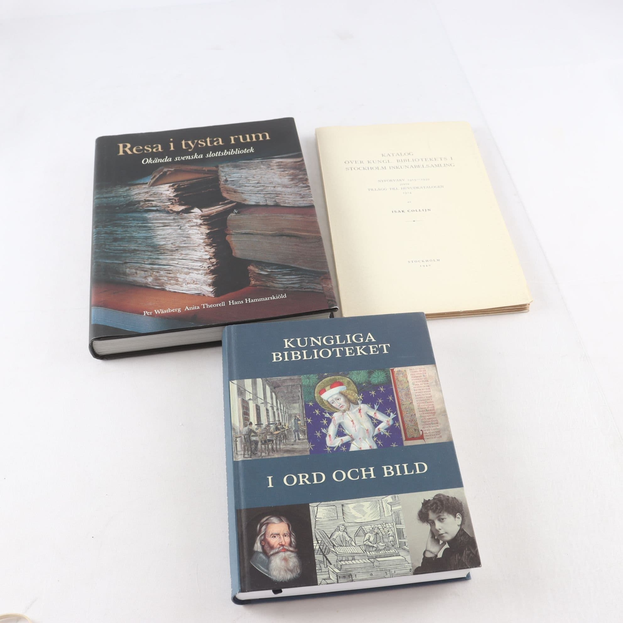 Bibliotekshistoria, bokpaket med 3 volymer