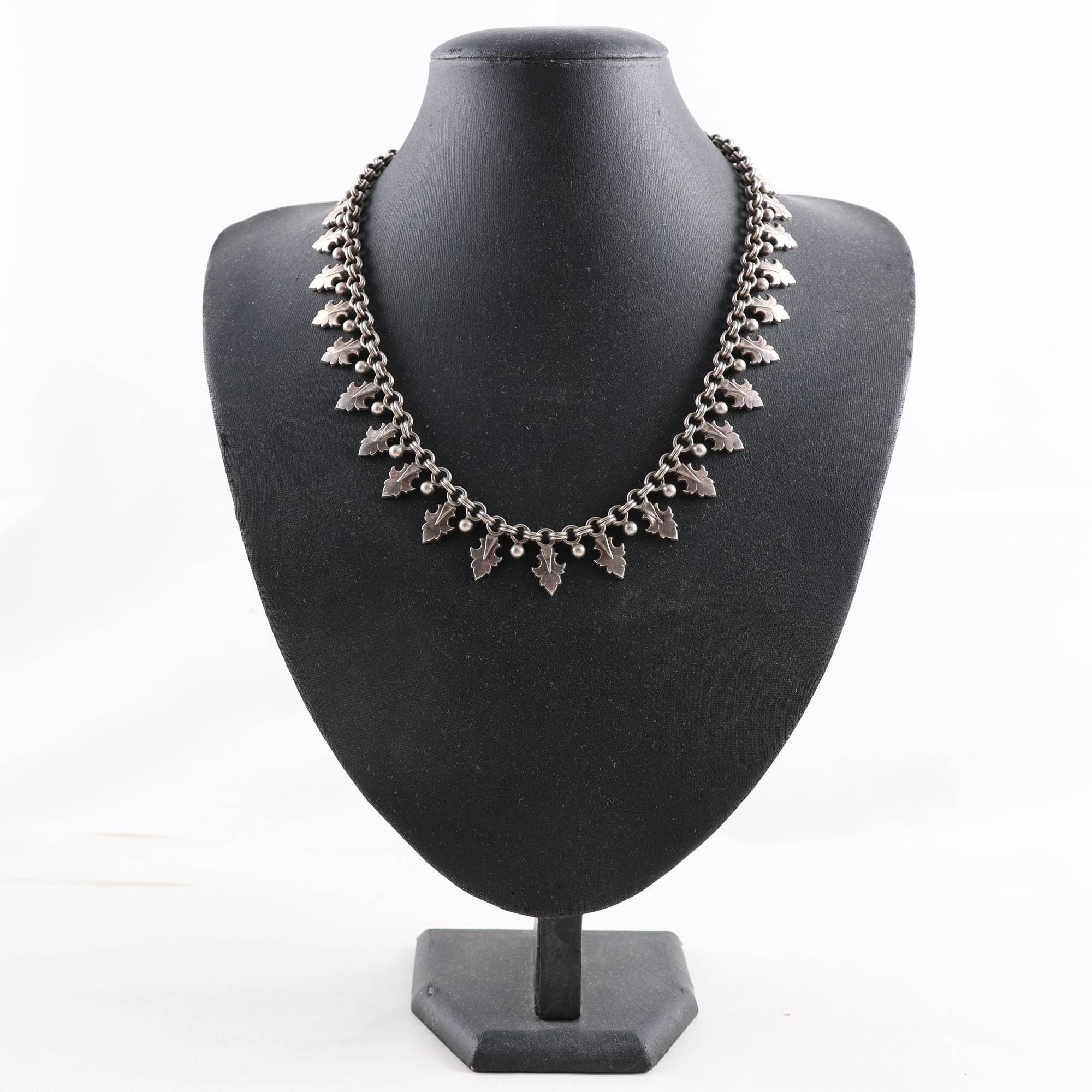 Halsband, silver, Jugendstil, vikt: 32.2g