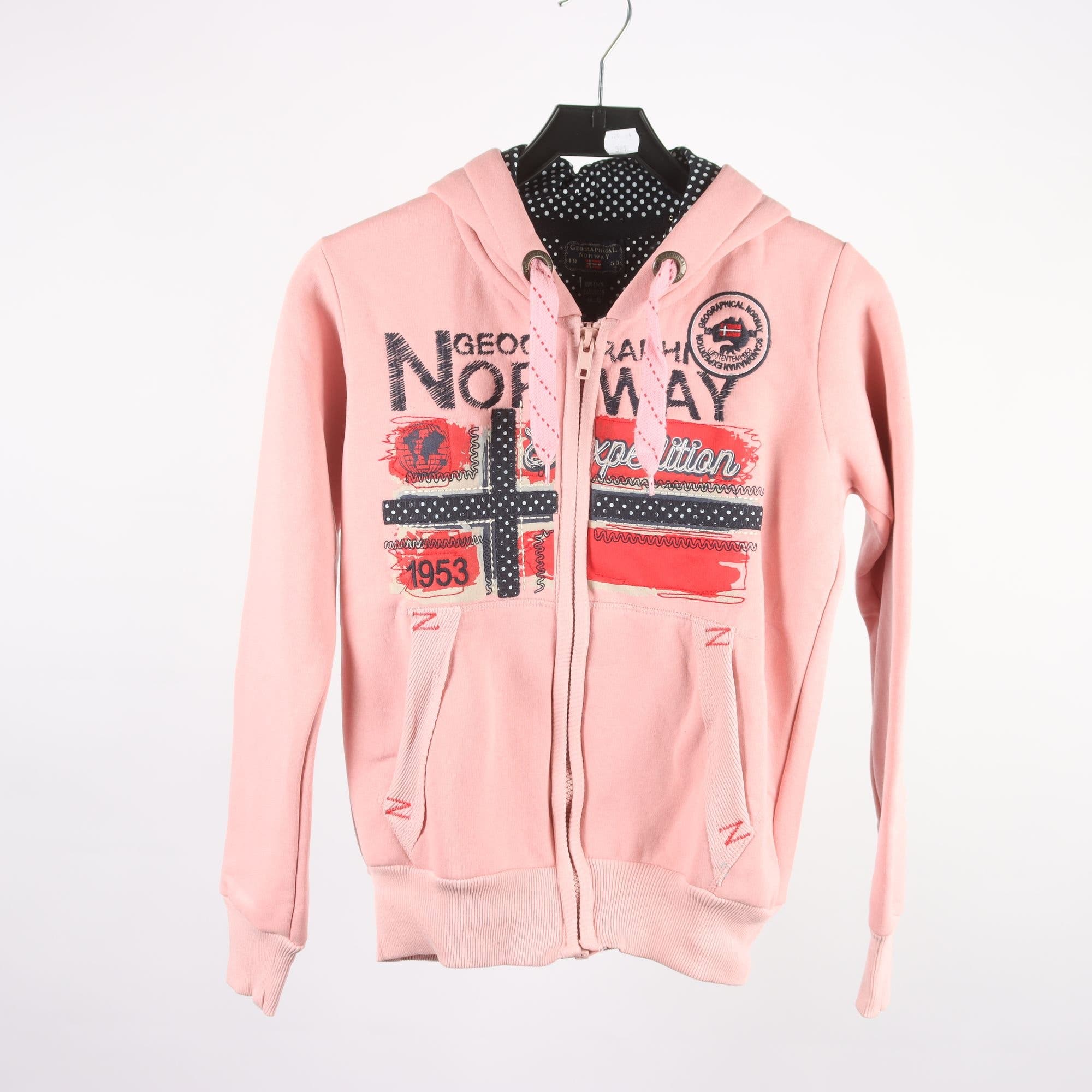 Hoodie, Geographical Norway, rosa, stl. S.