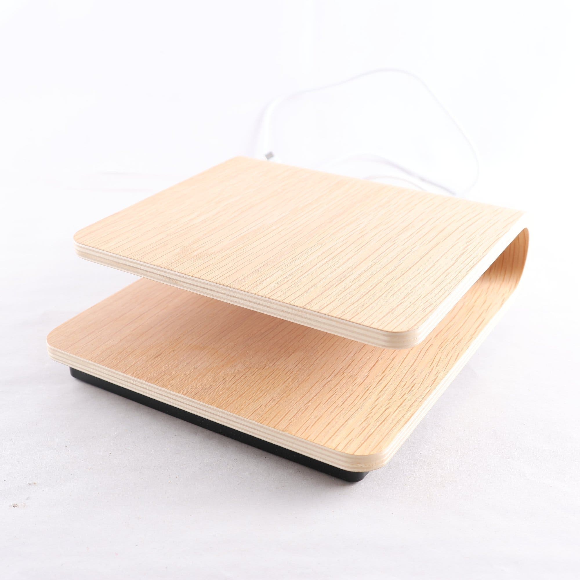 Sladdlös Laddare, Stelton, ro wireless charger, Trä.
