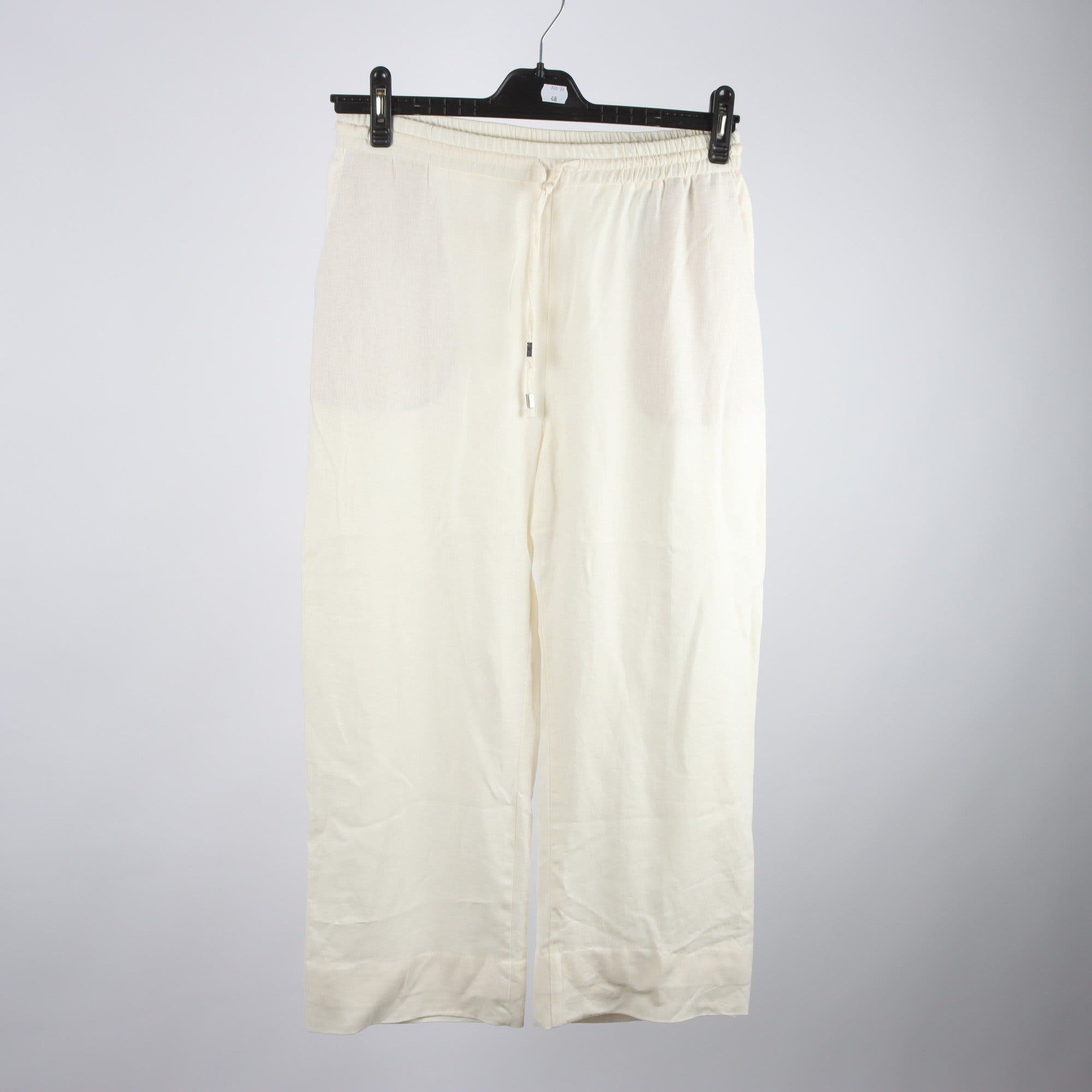 Byxor, Zara, offwhite, 50% linne, stl. M