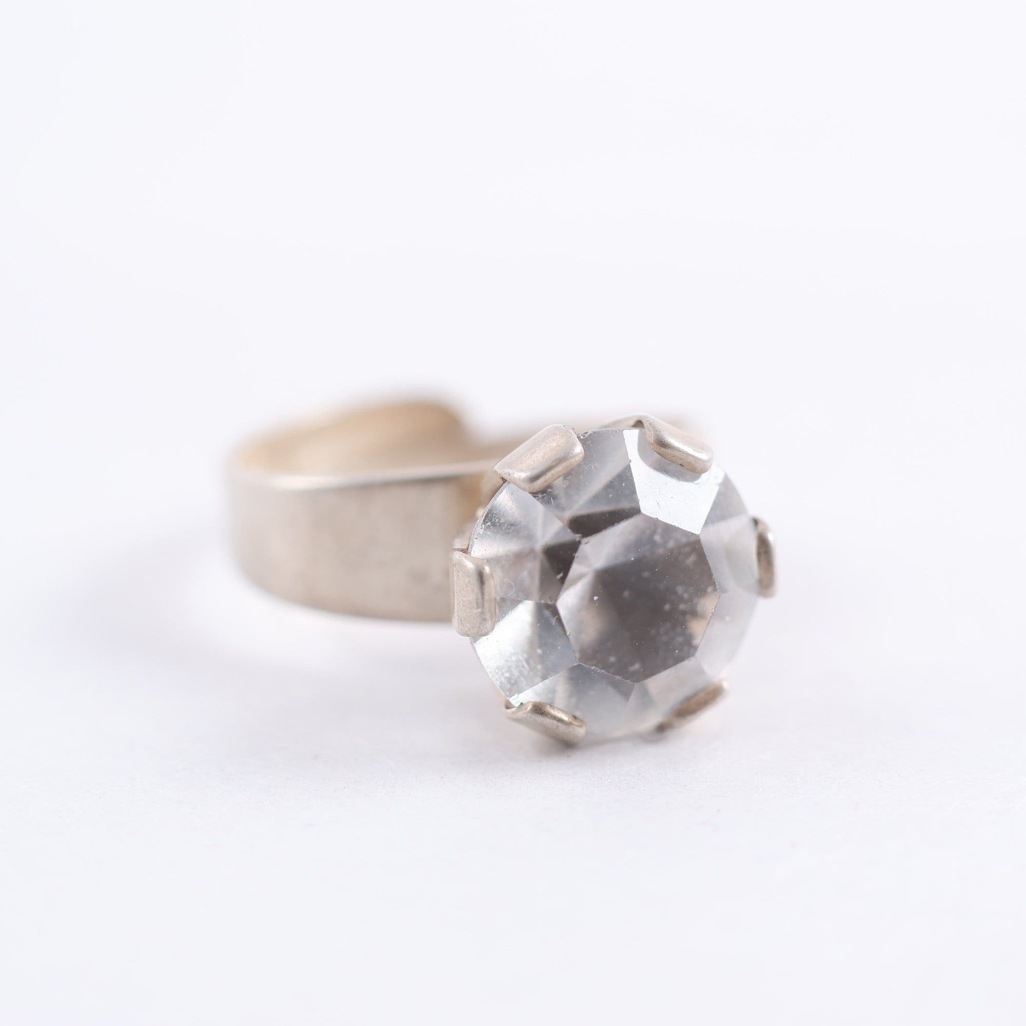 Ring Justerbar silver med sten, silver 925