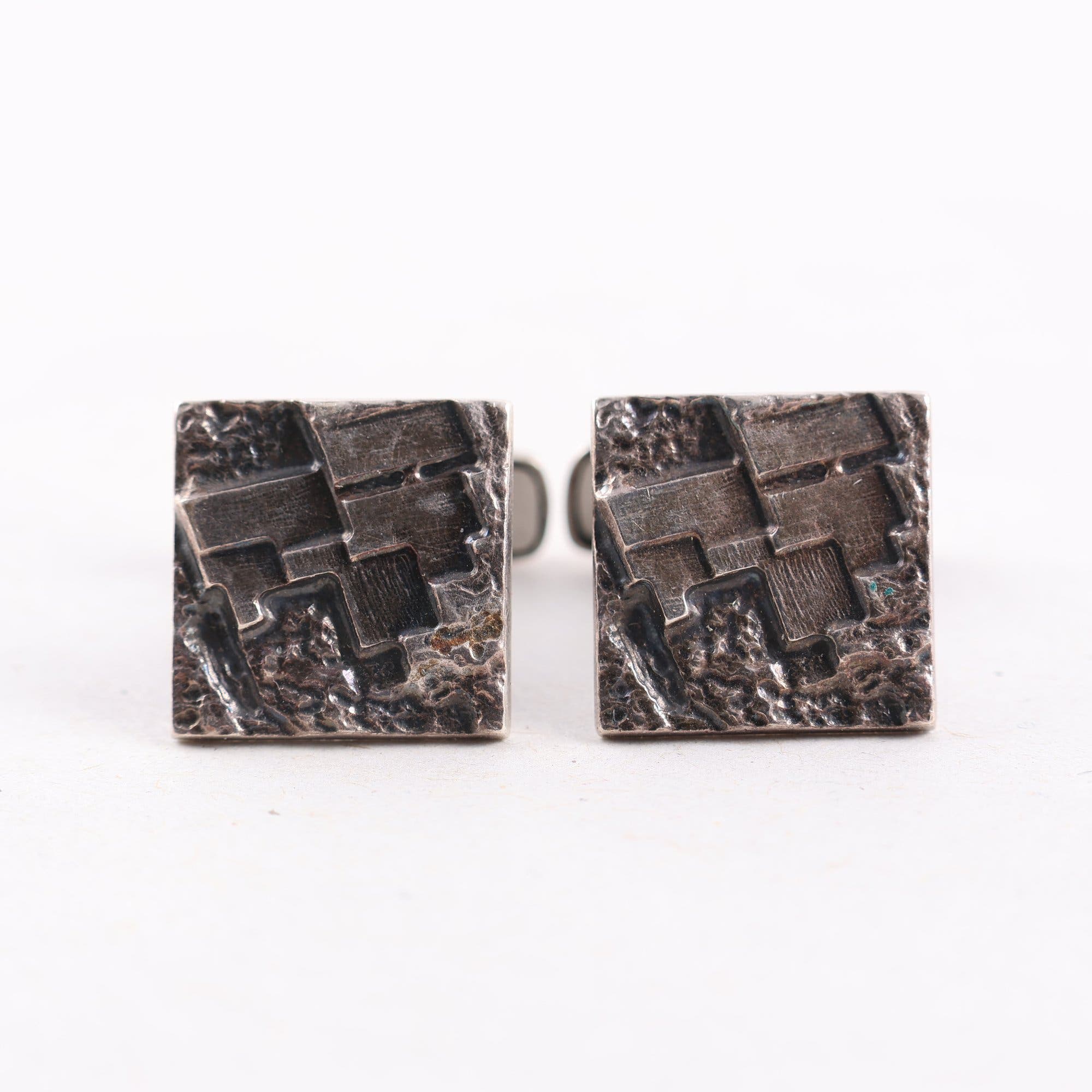 Manschettknappar, silver, vikt: 10.1g