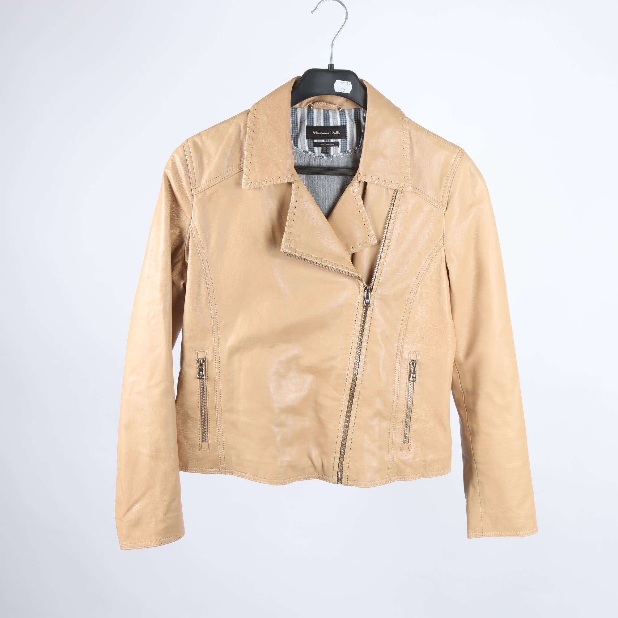 Skinnjacka, Massimo Dutti, beige, stl.